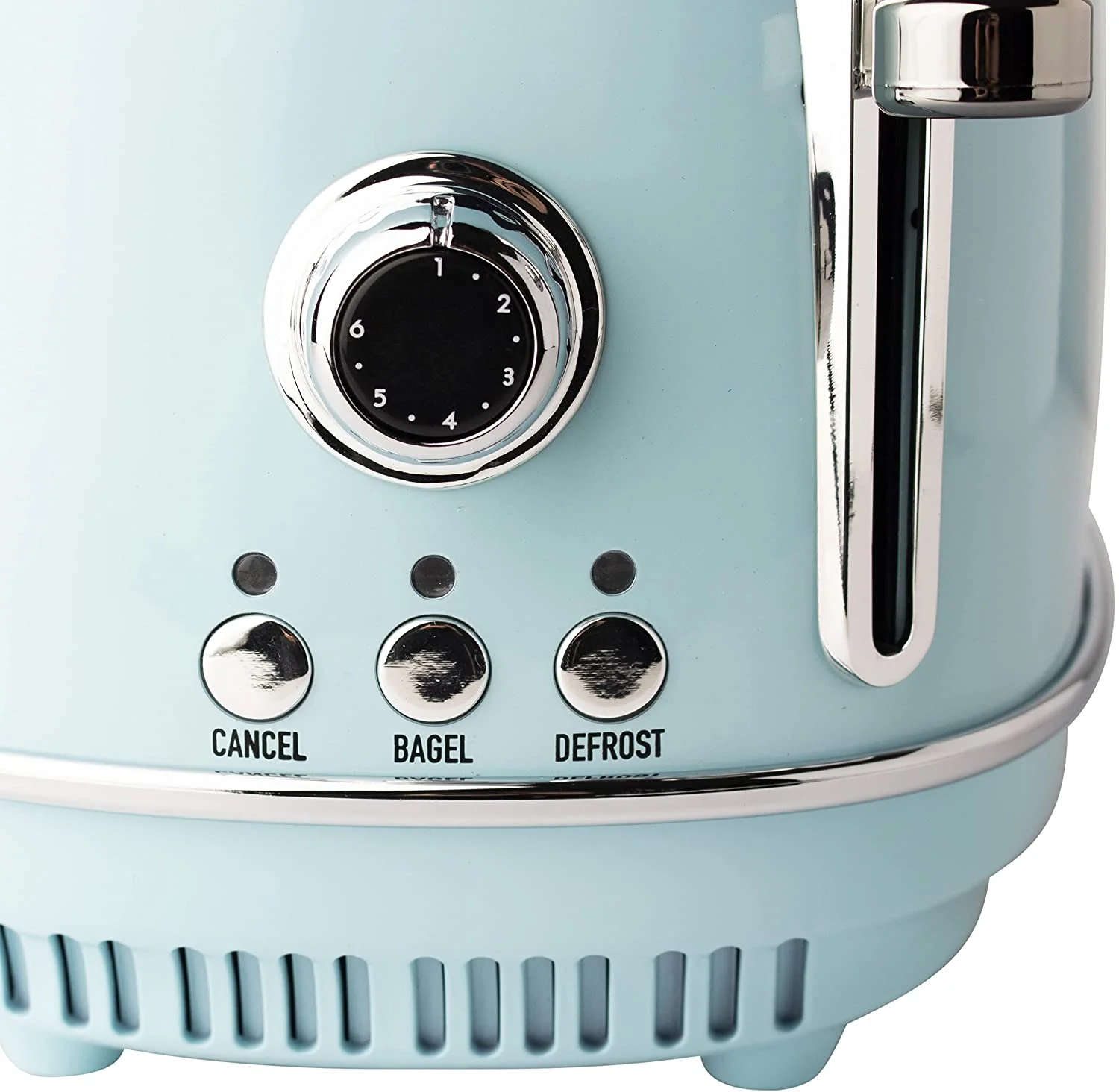 Open Box Haden 2 Slice Wide Slot Stainless Steel Bread Toaster, Turquoise