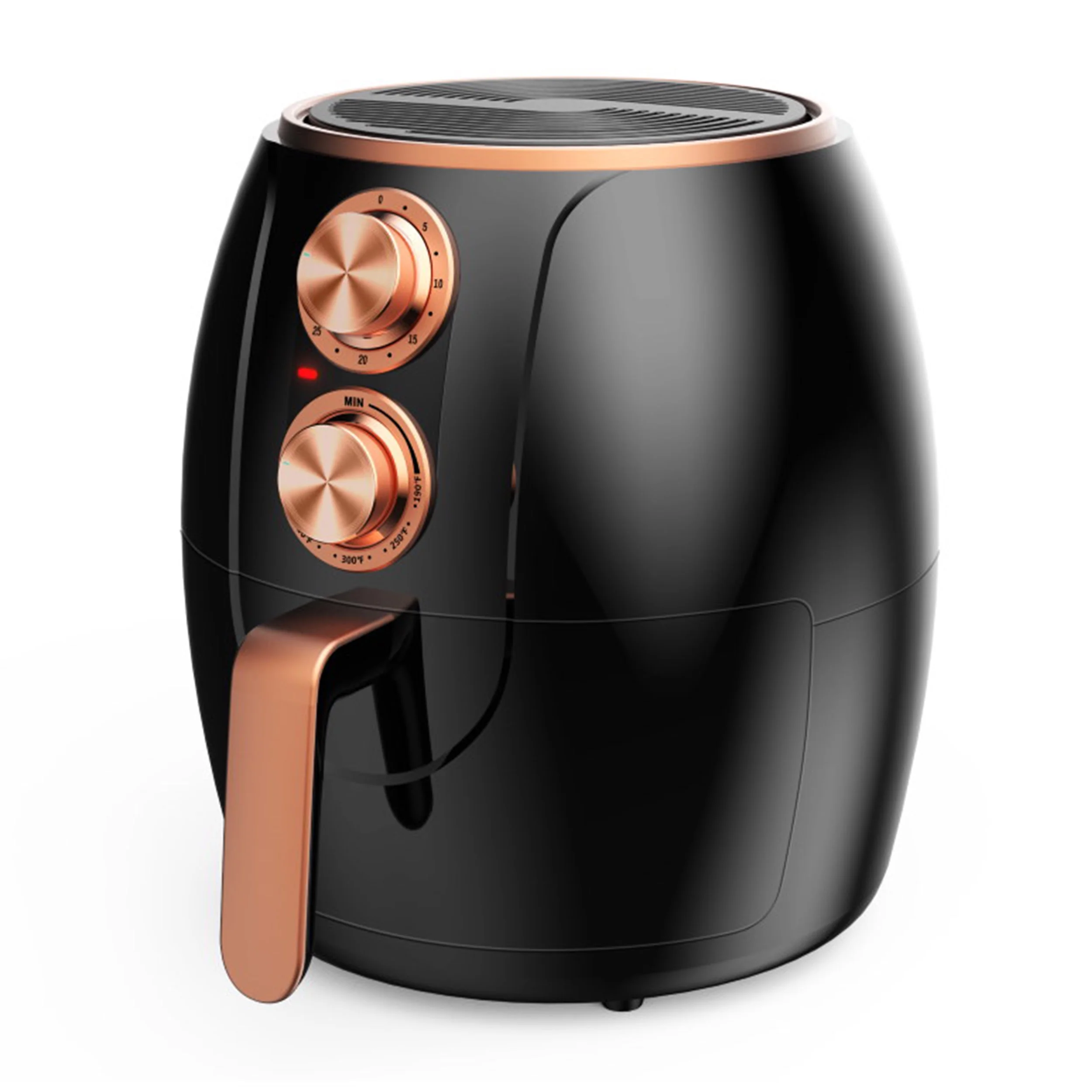 Brentwood AF-300BKC 3.2 qt Electric Air Fryer with Timer, Black, Copper