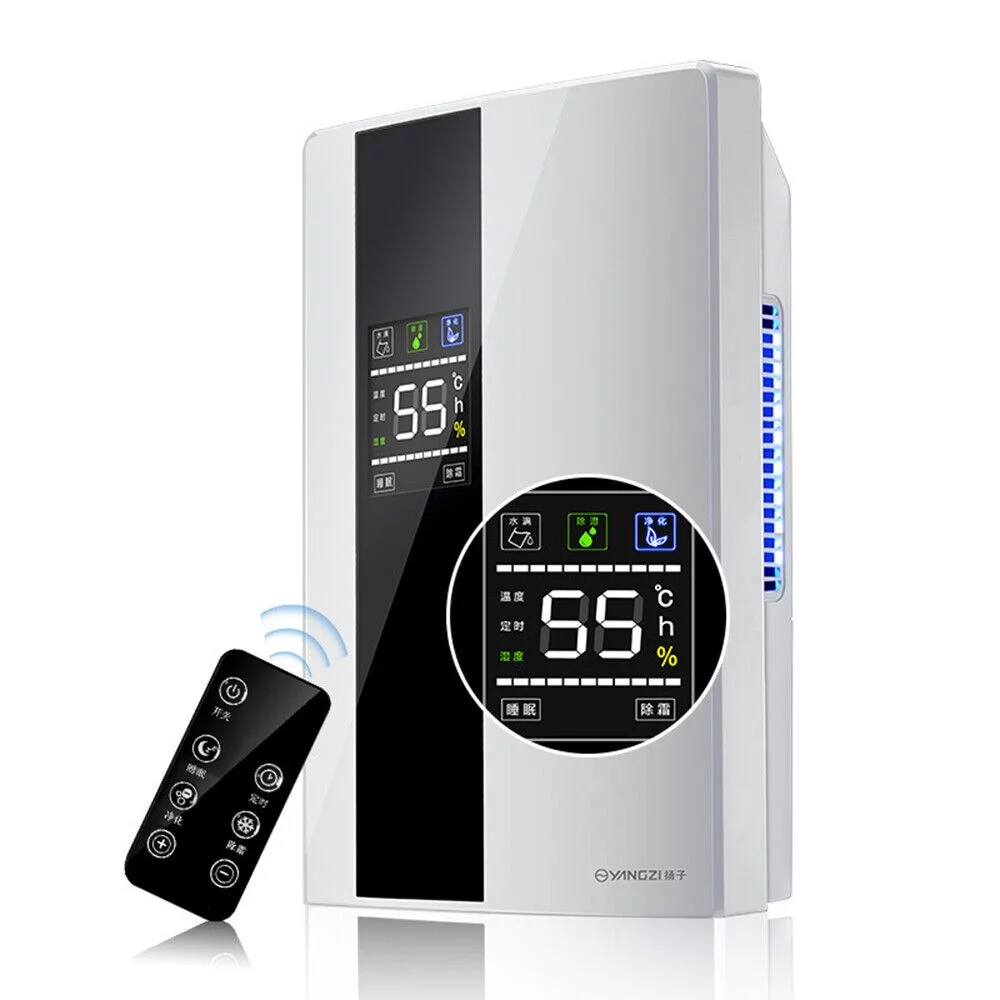 2200ml Dehumidifier For Home Any Room Air Dryer Intelligent Dehumidification 90W