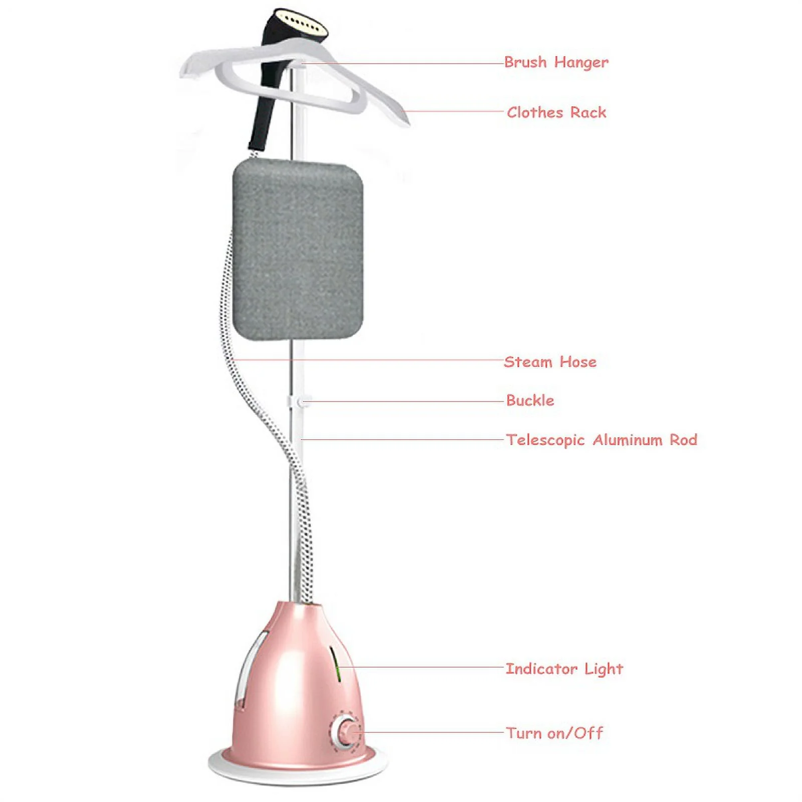 Household 2000W Large Capacity Water Tank Garment Steamer Handheld Ironing Machine 10 Gear Ddjustable Vertical Flat Steam Iron Clothes Steamer Industry Leading