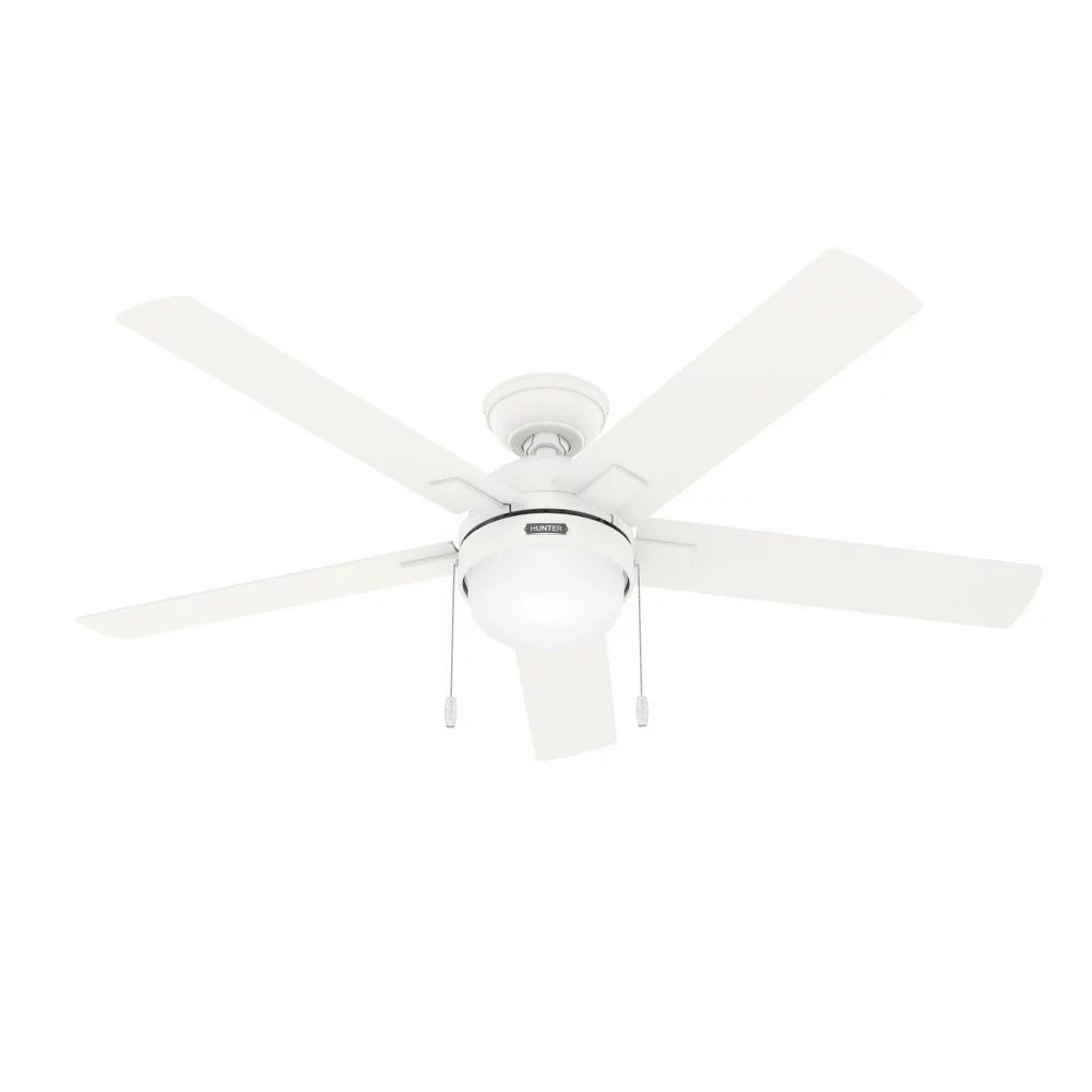 Hunter Fans - Zeal - 52 Inch 5 Blade Ceiling Fan with Light Kit and Pull Chain
