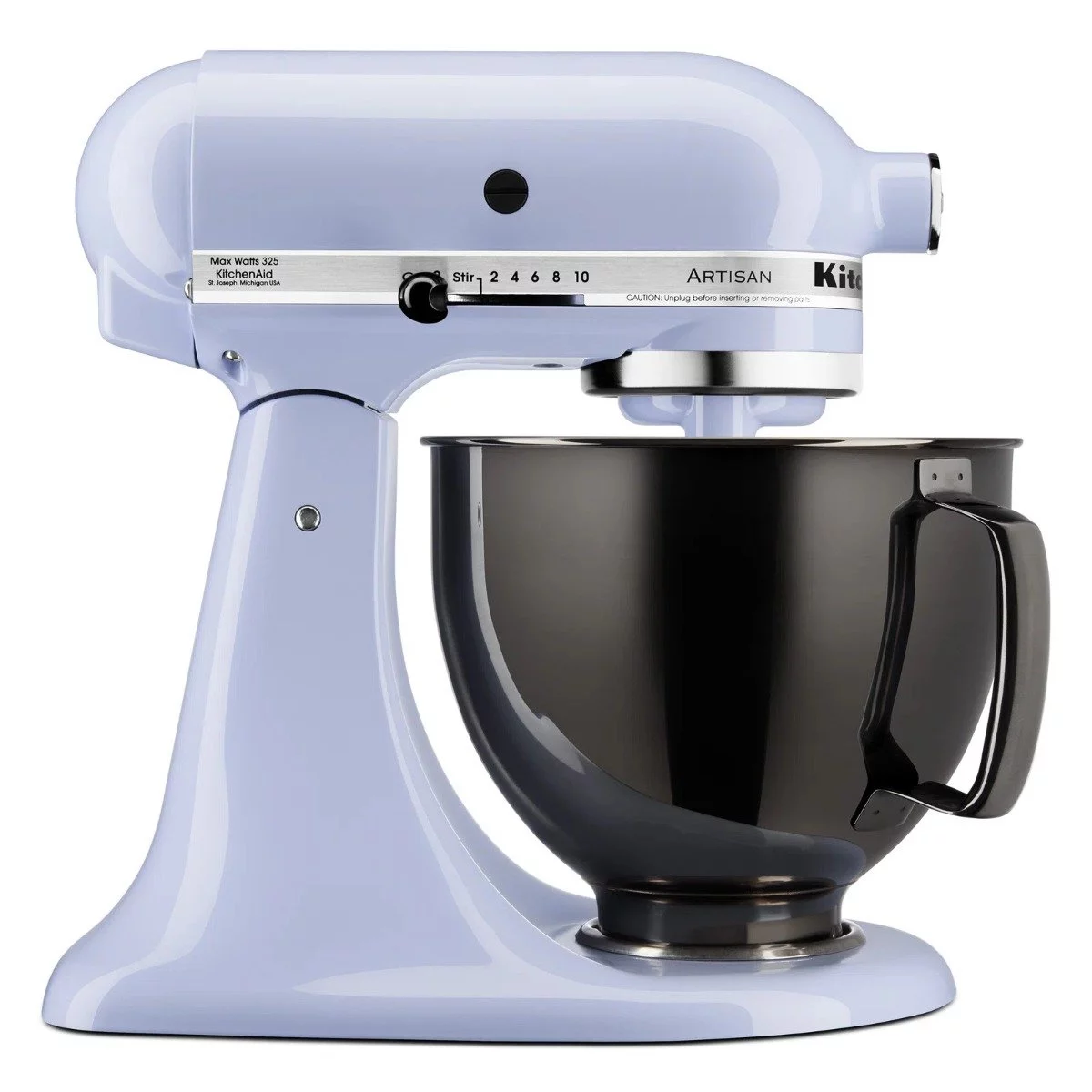 KitchenAid 5-Quart Metallic Black Stainless Steel Mixing Bowl | Fits 4.5-Quart & 5-Quart KitchenAid Tilt-Head Stand Mixers