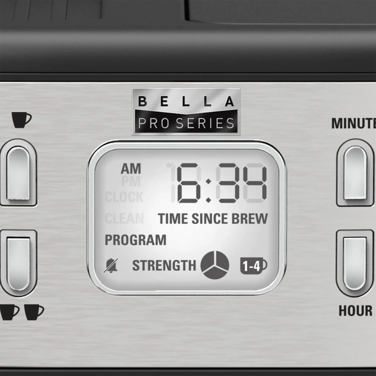 Bella Pro Series - Combo 19-Bar Espresso and 10-Cup Drip Coffee Maker - Stain..