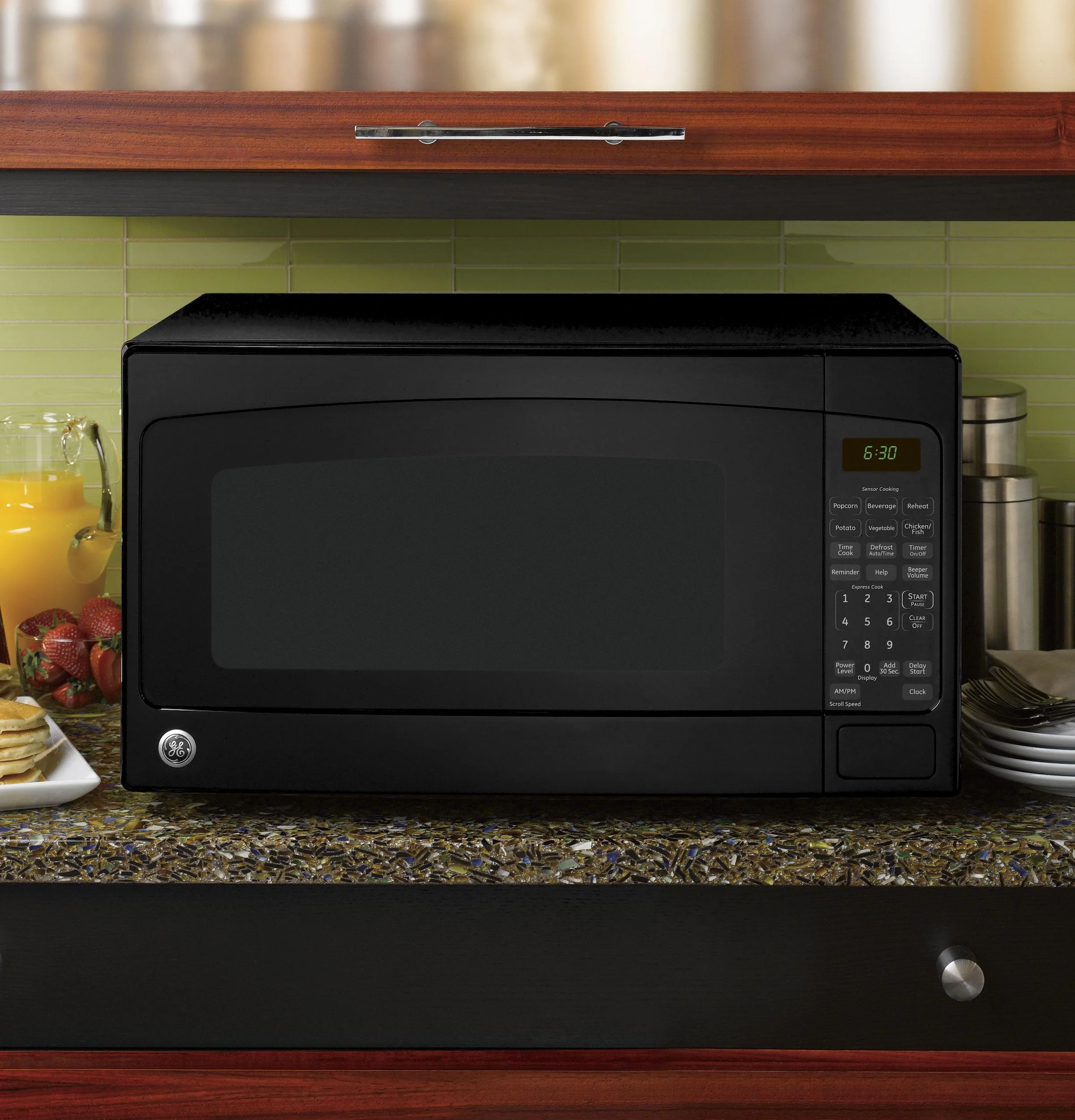 Ge Jes2051 2 Cubic Foot Countertop Microwave Oven - Black