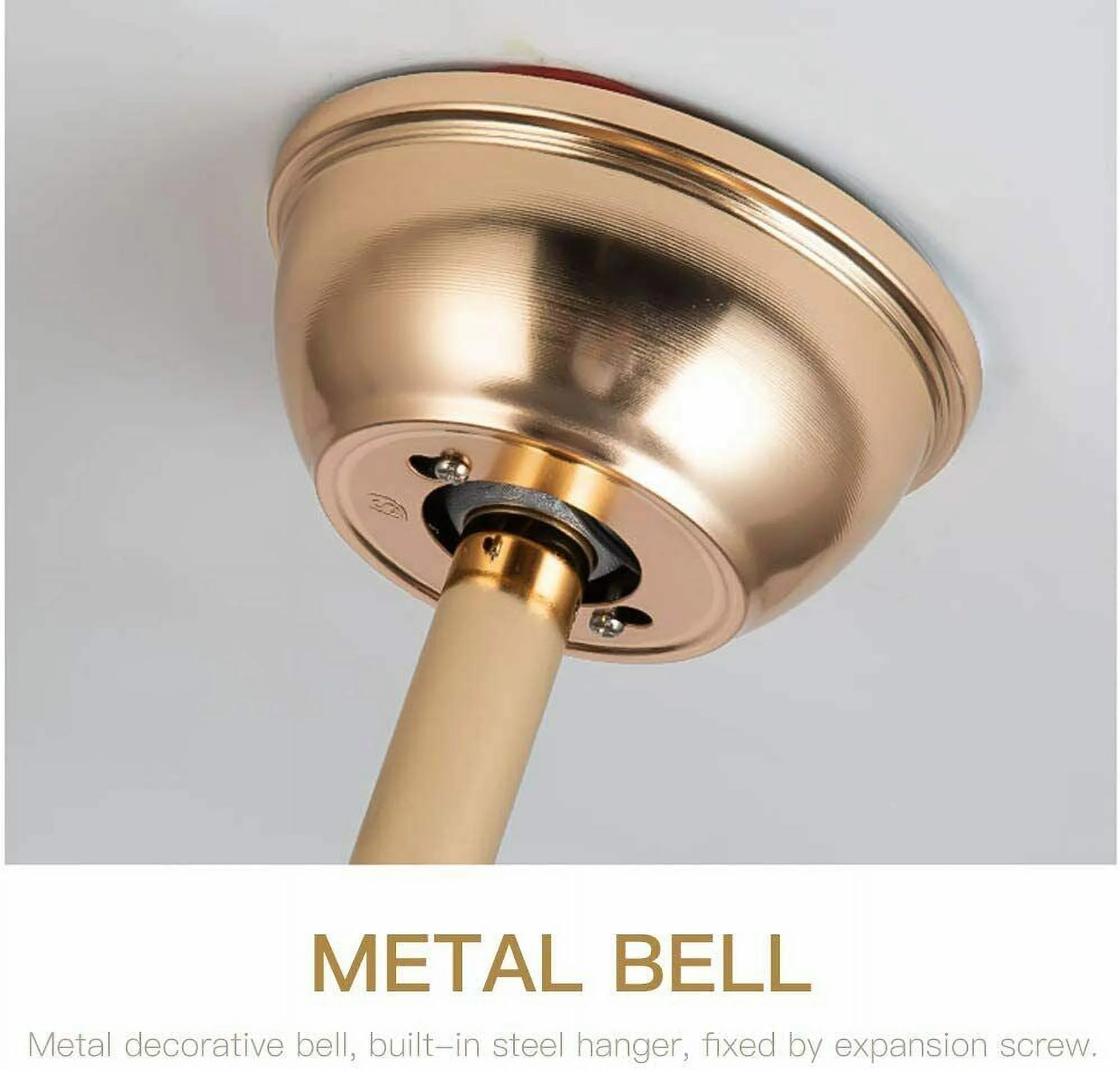 Datingday Ceiling Fan with Light 36'Crystal LED Invisable Ceiling Fan Lamp Gold Remote Chandelier