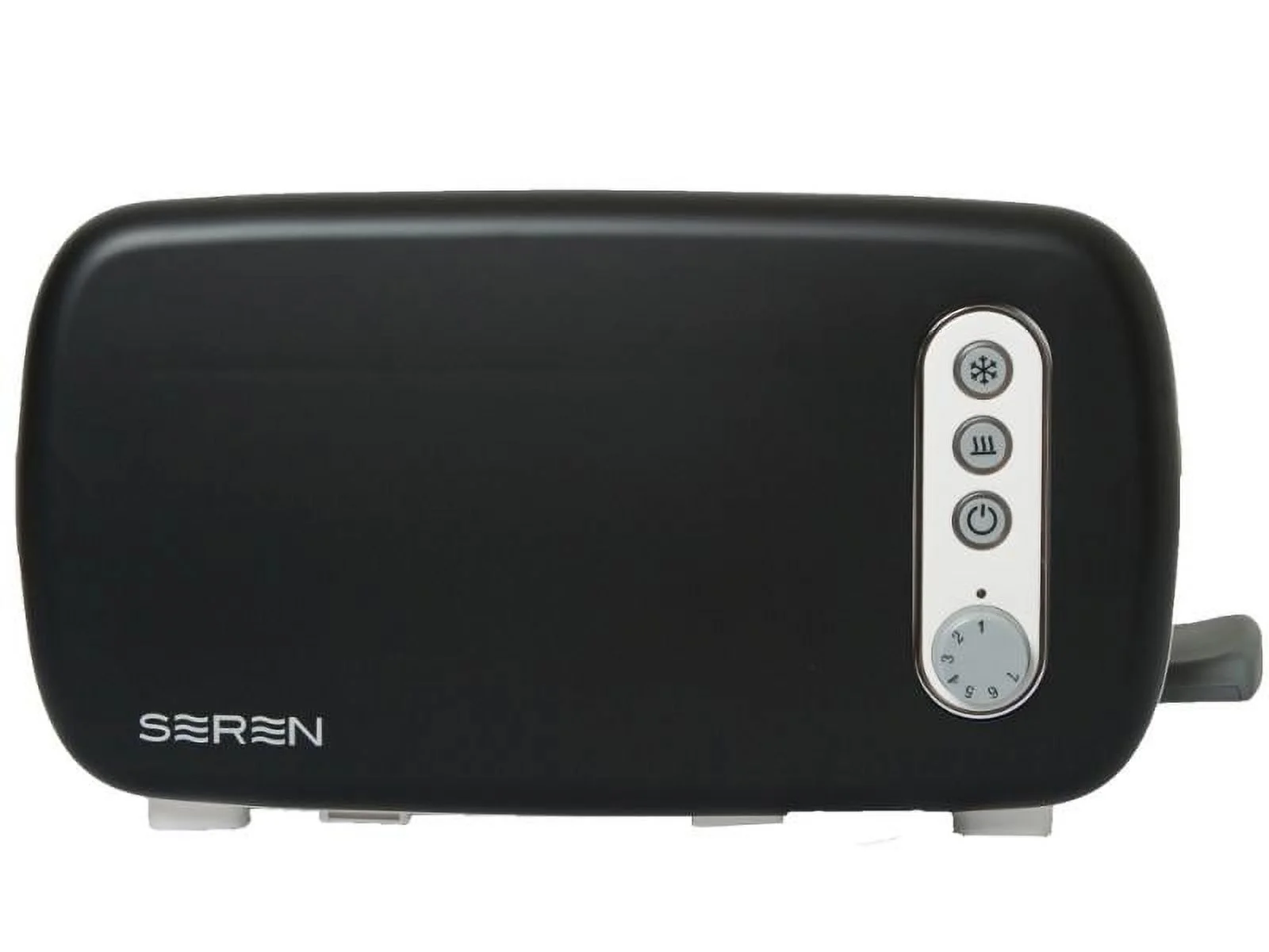 BergHOFF Seren Side Loading Toaster with Cool Touch Exterior and Removable Crumb Tray, with Black Front Panel/ Serving Tray