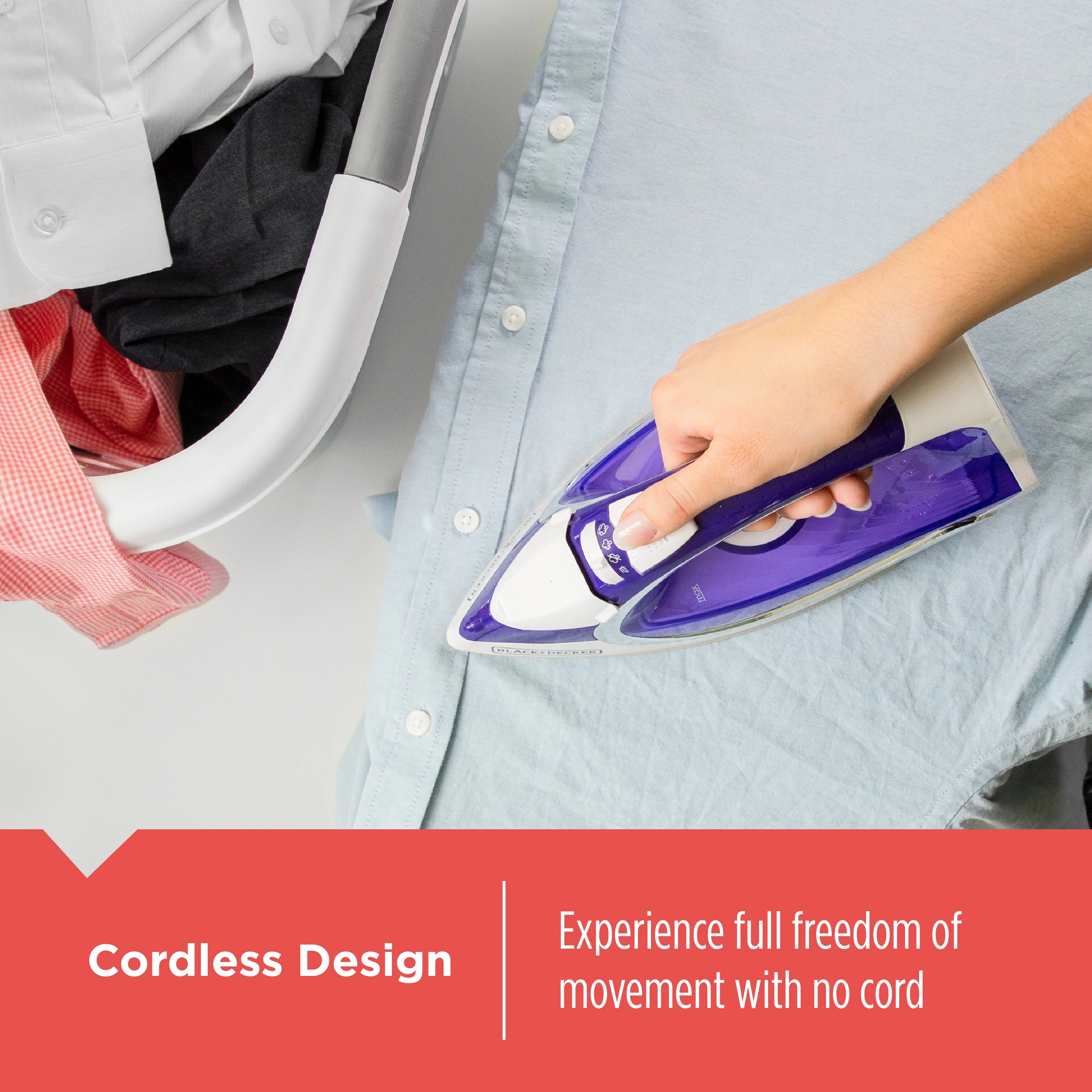 BLACK+DECKER Light ��N Go Cordless Iron, Purple, ICL500