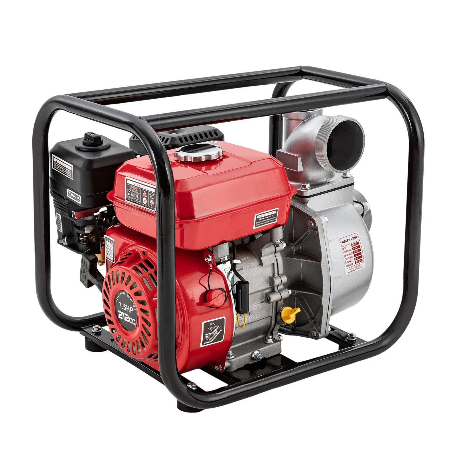 212CC High Pressure 3inch 4000W 7.5HP Gasoline Powered Water Pump Garden Irrigation Pump