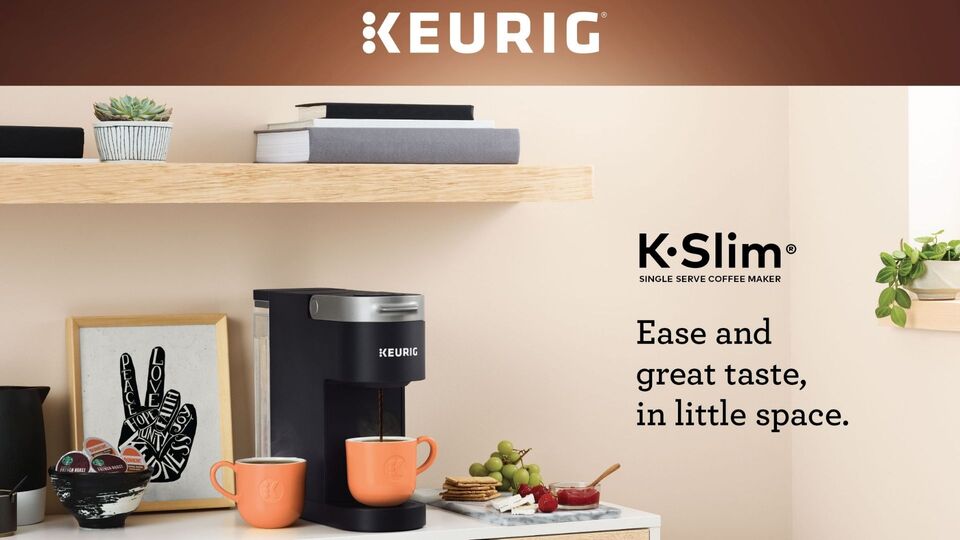 Keurig K- Slim Single Serve K-Cup Pod Coffee Maker, MultiStream Technology, Scarlet Red