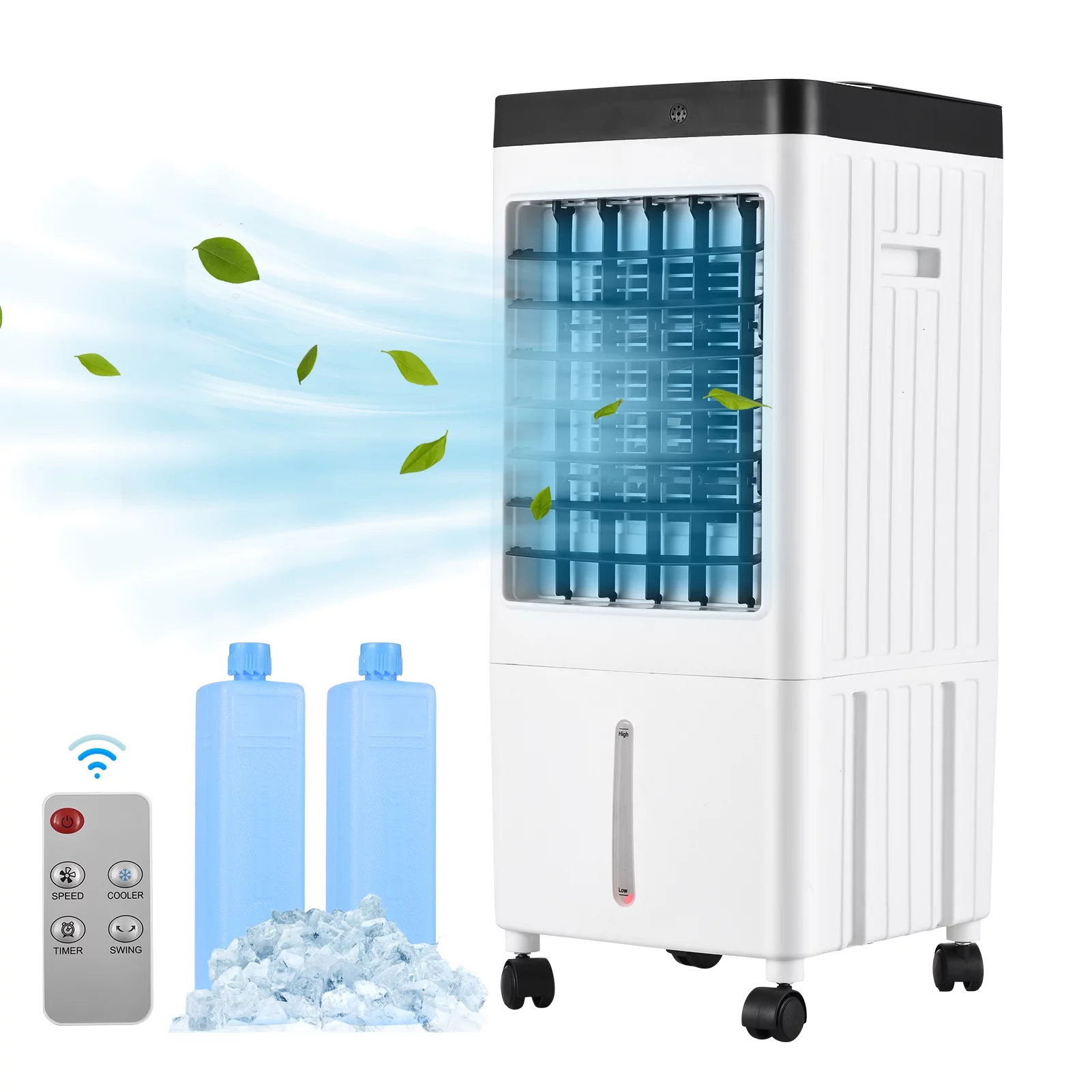 Arealer Air conditioning fan,Air Conditioner Fan Room Office Dorm Fan Evaporative Cooler Portable Air Conditioner Speed With Timer 3 Speed With Remote Room Office Conditioner Fan Evaporative Adben