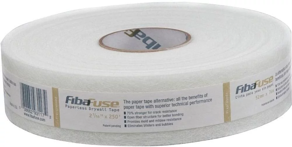 Adfors FibaFuse FDW8652 Paperless Drywall Joint Tape 2 in. x 250 ft. White, Pack of 10