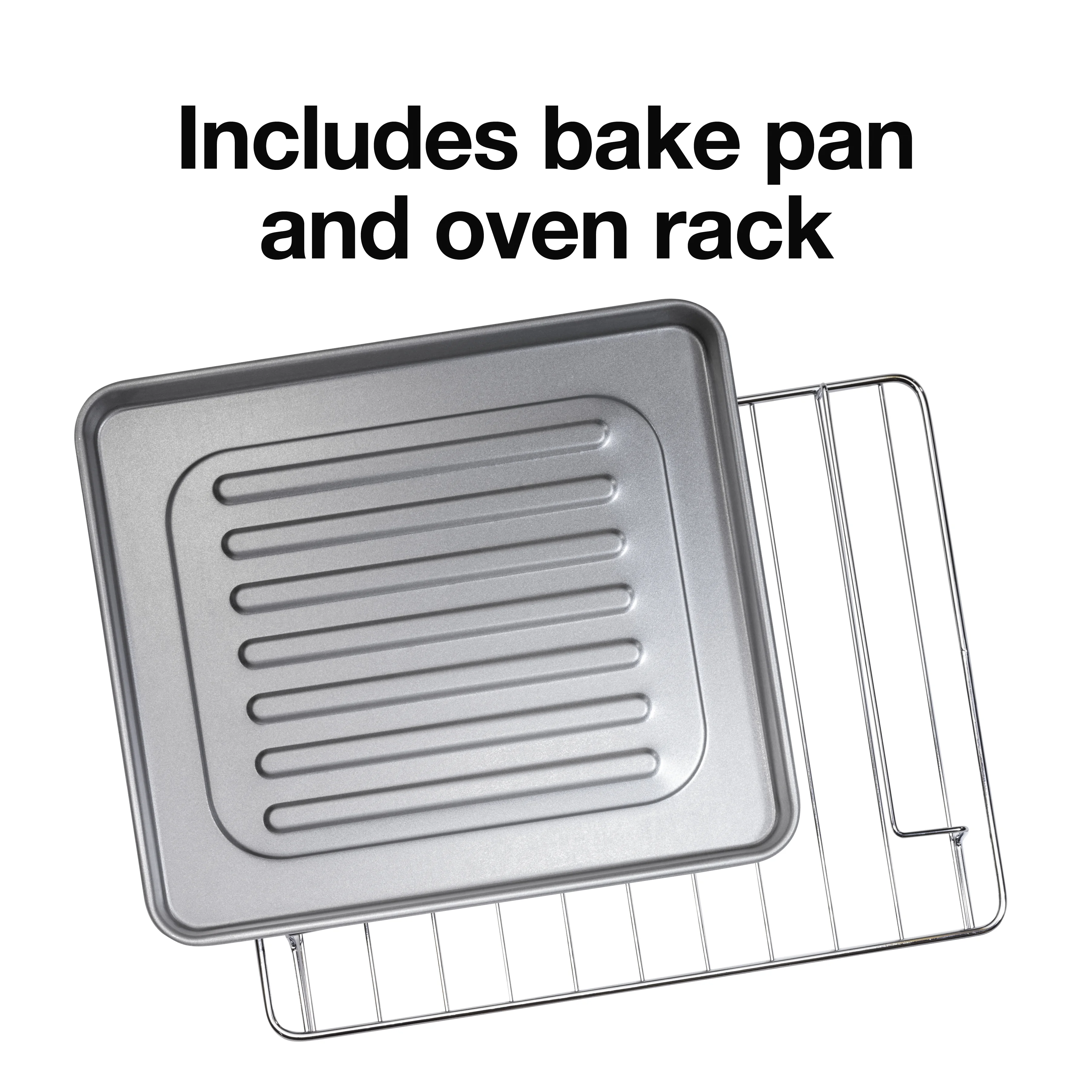 Hamilton Beach Settin Proctor Silex 31124 Toaster Oven, 6 Slice Capacity, with Toast, Bake and Broil Settings, Silver