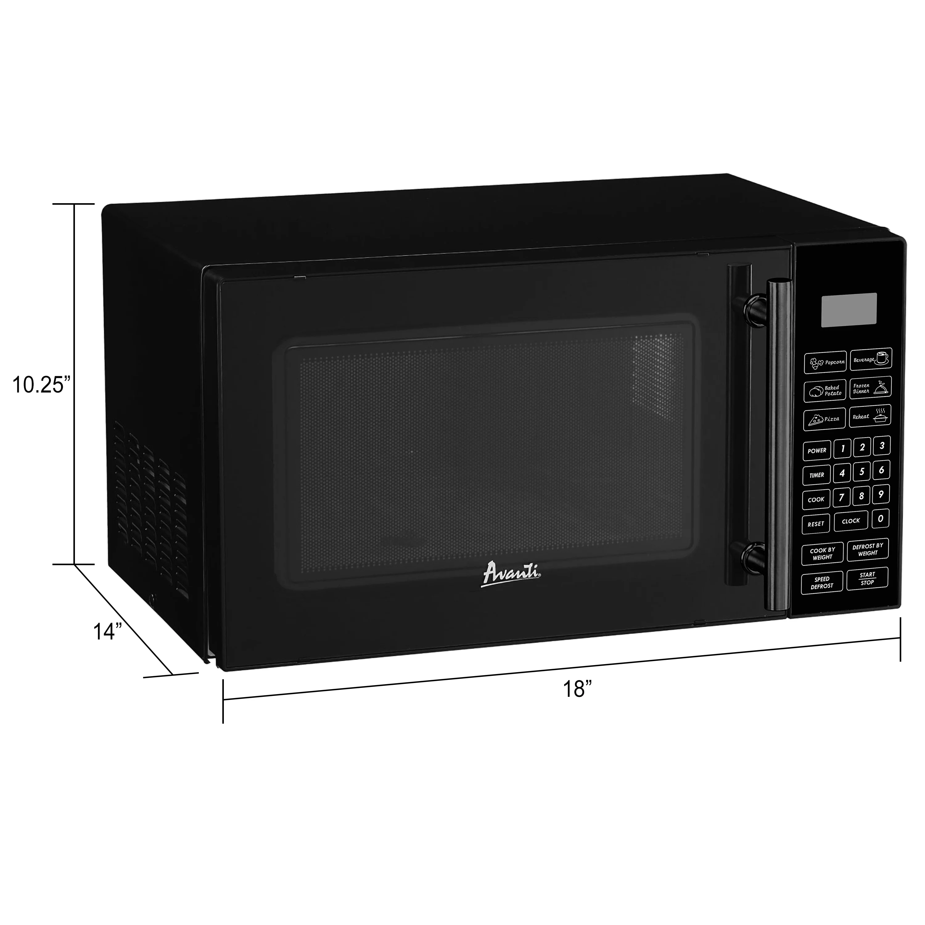 Avanti Countertop Microwave Oven, 0.8 cu. ft. Capacity, in Black (MT81K1BH)