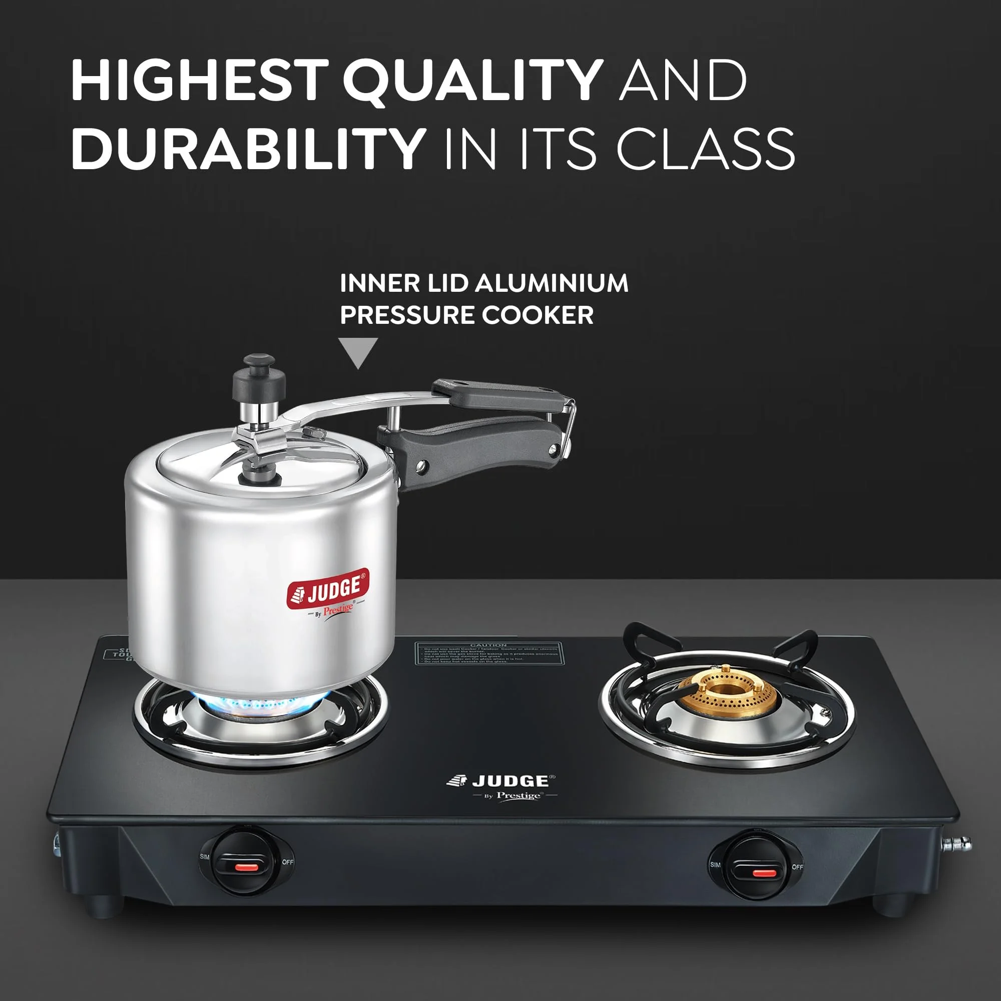 Judge By Prestige Basics 5 L Aluminium Pressure Cooker Innerlid