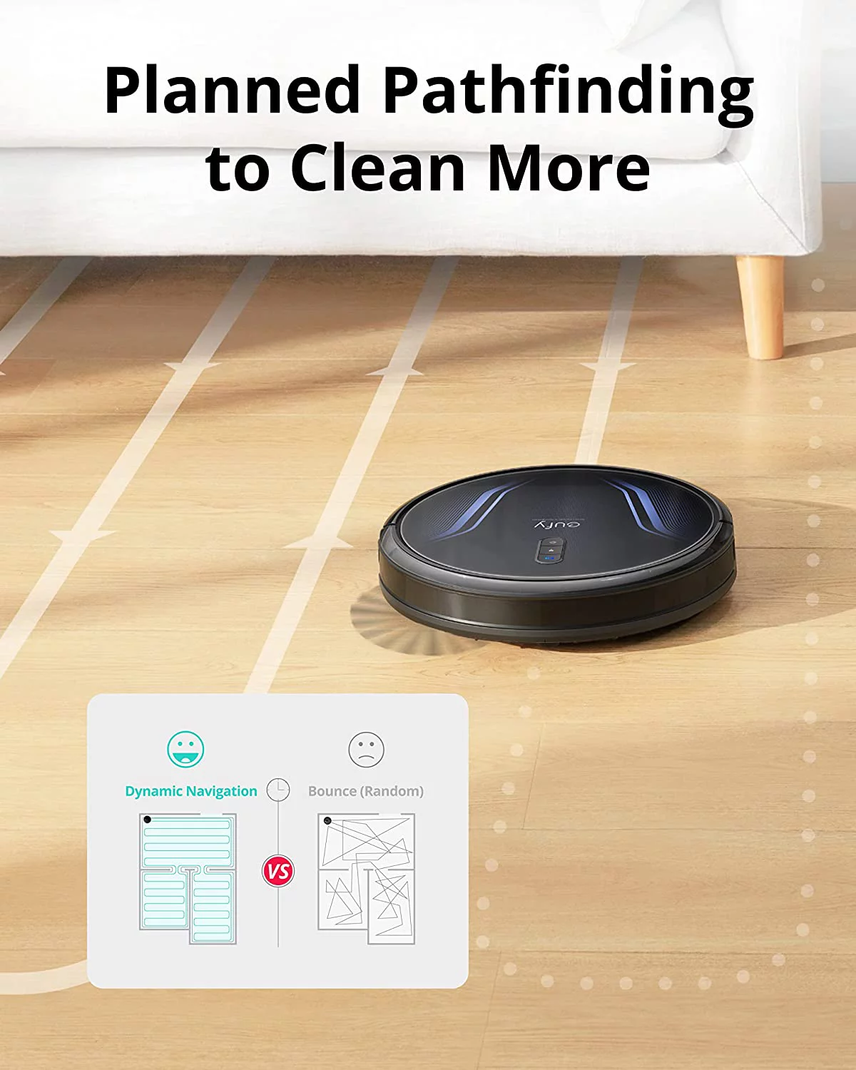 eufy Clean G40+WiFi Robot Vacuum Self-Emptying 2500Pa Triple-Filtration system Planned Pathfinding