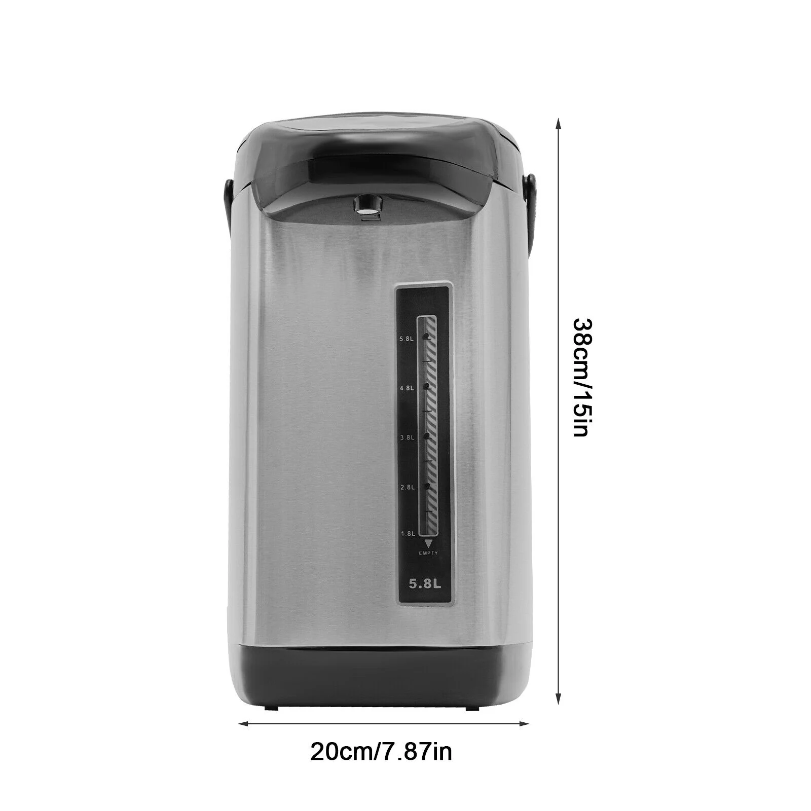 304 Stainless Steel Black Electric Kettle Removable Water Tank Water Boiler