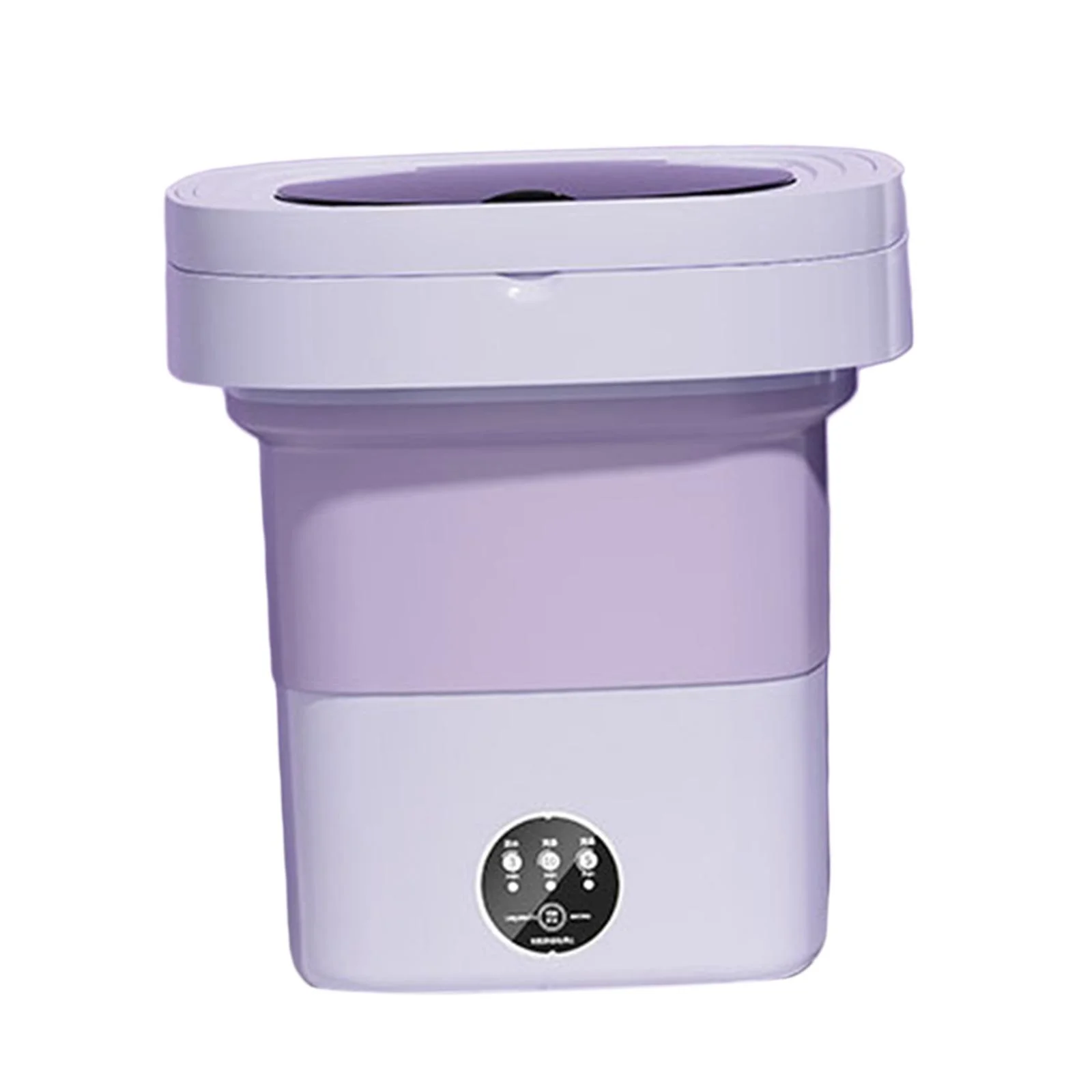 Foldable Mini Washing Machine Folding Washing Machine, Mini Portable Clothes Washer, 8L Powerful Compact Small Washer for Home, RV, Baby Clothes Violet