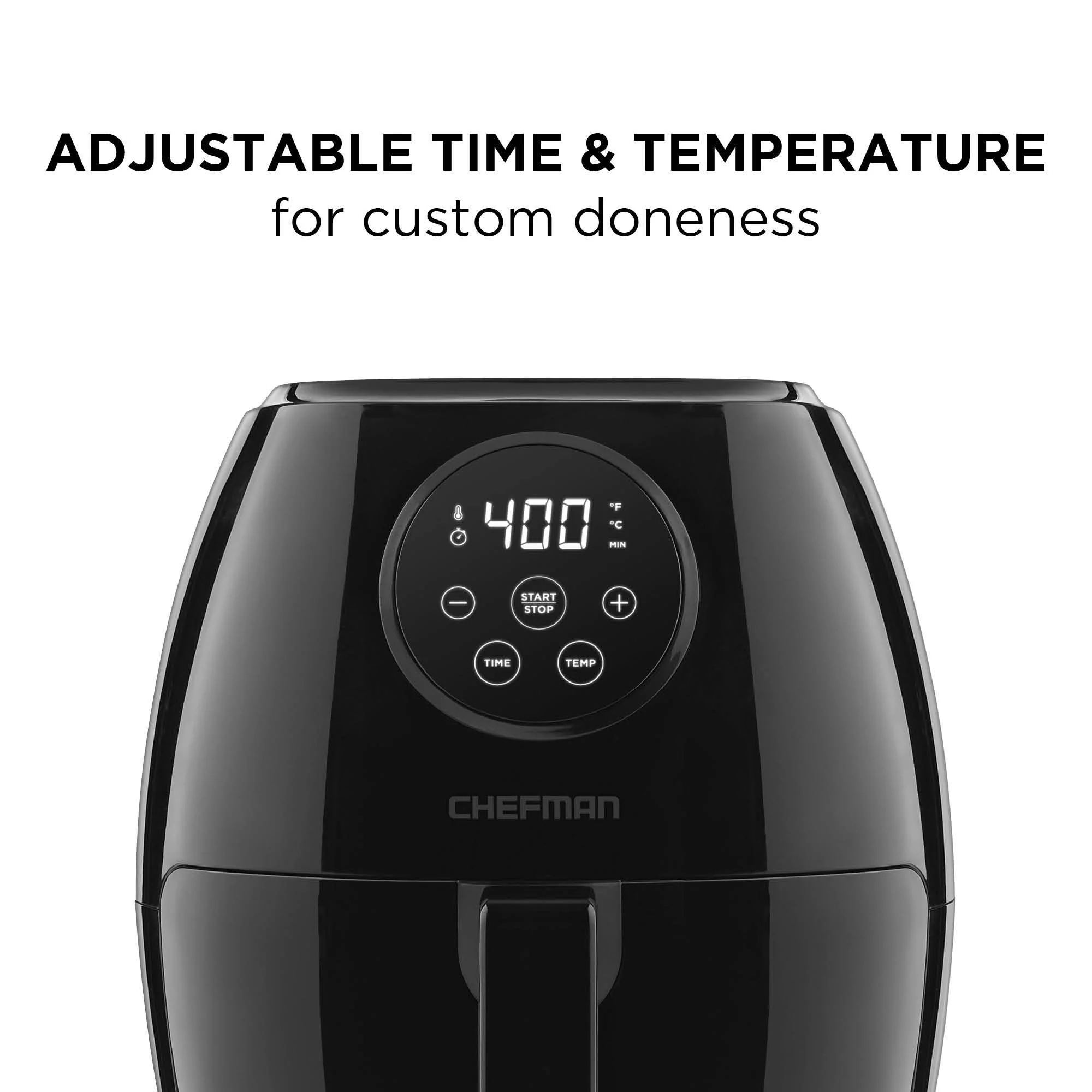 Chefman TurboFry 3.7qt Air Fryer Oven, Digital Touch, 60 Minute Timer, Auto Shutoff, BPA-Free