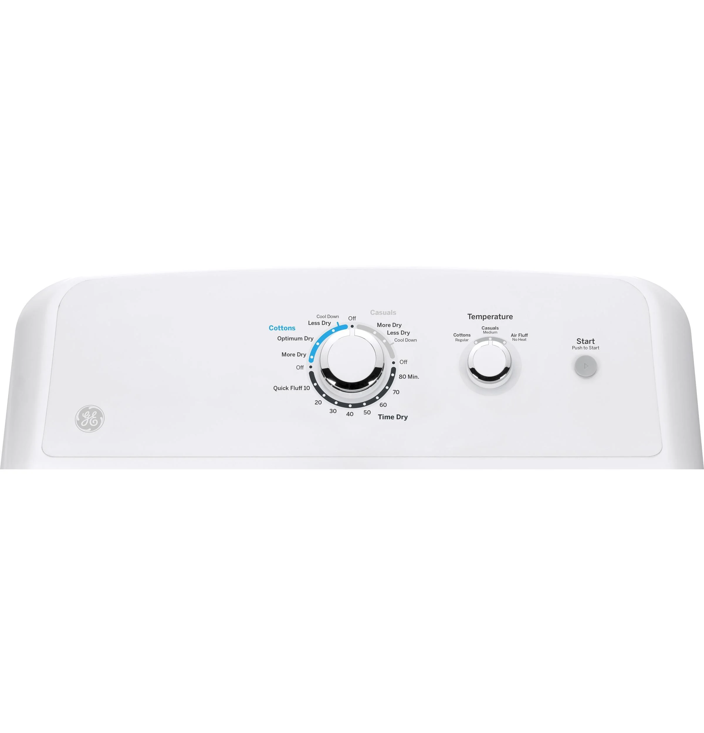 Ge Gtx33eak 27' Wide 6.2 Cu. Ft. Electric Dryer - White