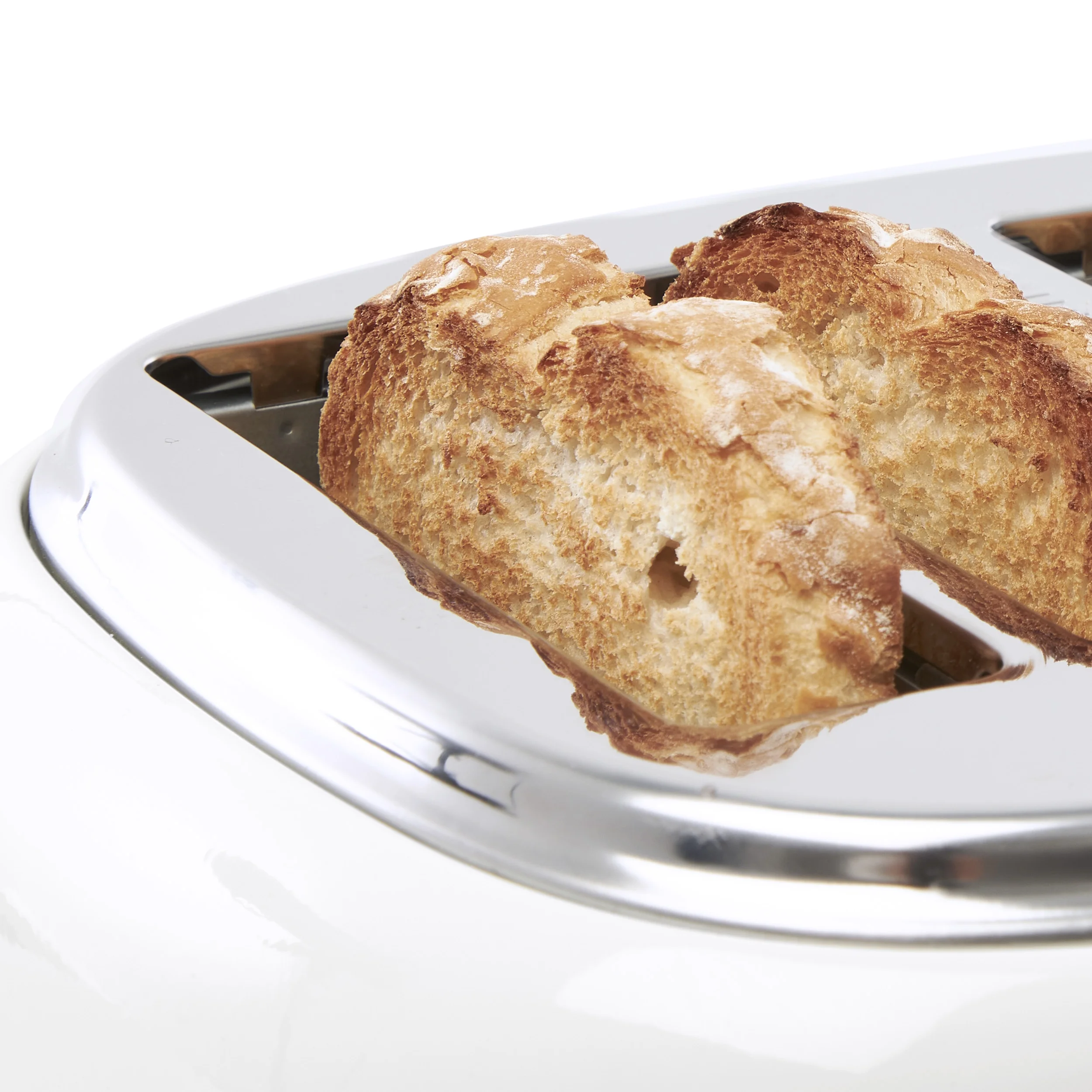 Haden Heritage 4-Slice Wide Slot Toaster, Ivory / Copper - 75090
