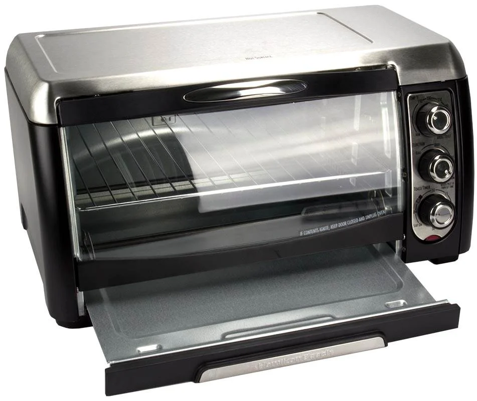 Hamilton Beach Toaster Oven: 6-slice, 12 pizza, convection, black | 31331D