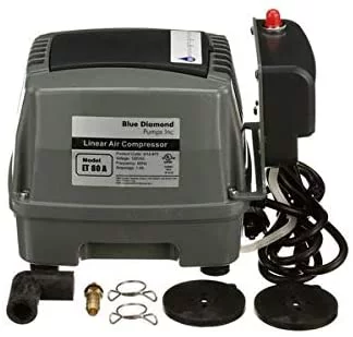 Blue Diamond ETA 80 Septic or Pond Linear Diaphragm Air Pump with built in Alarm