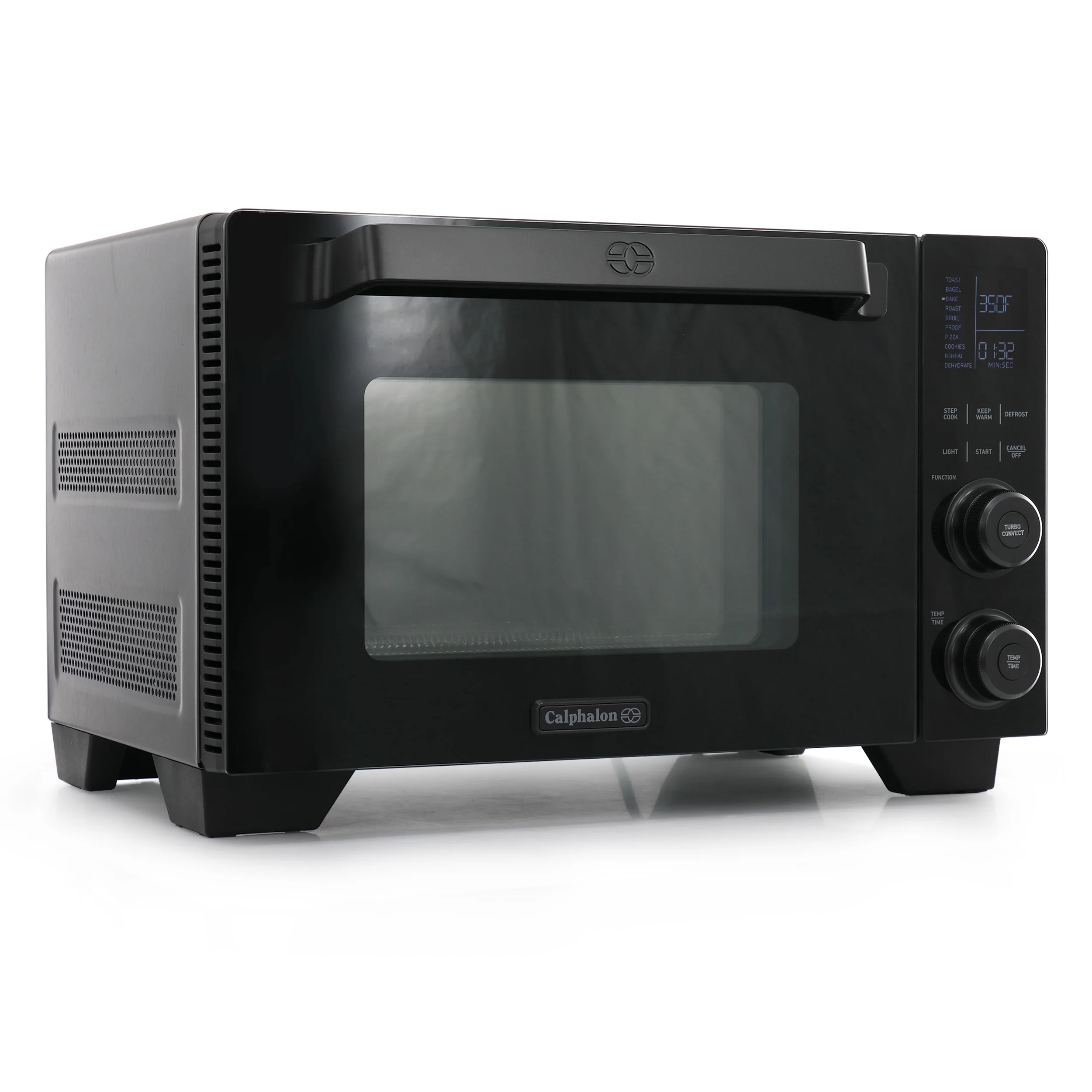 Calphalon Cool Touch 0.4 Cu Ft Quartz Heating Countertop Oven in Black