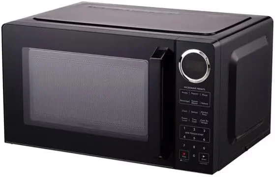 JAL 900 Watt 0.9 cu. ft. Countertop Microwave Oven, 30-Second Function, Rapid Cook, End-of-Cook Reminder (with Glass Turntable) - Black