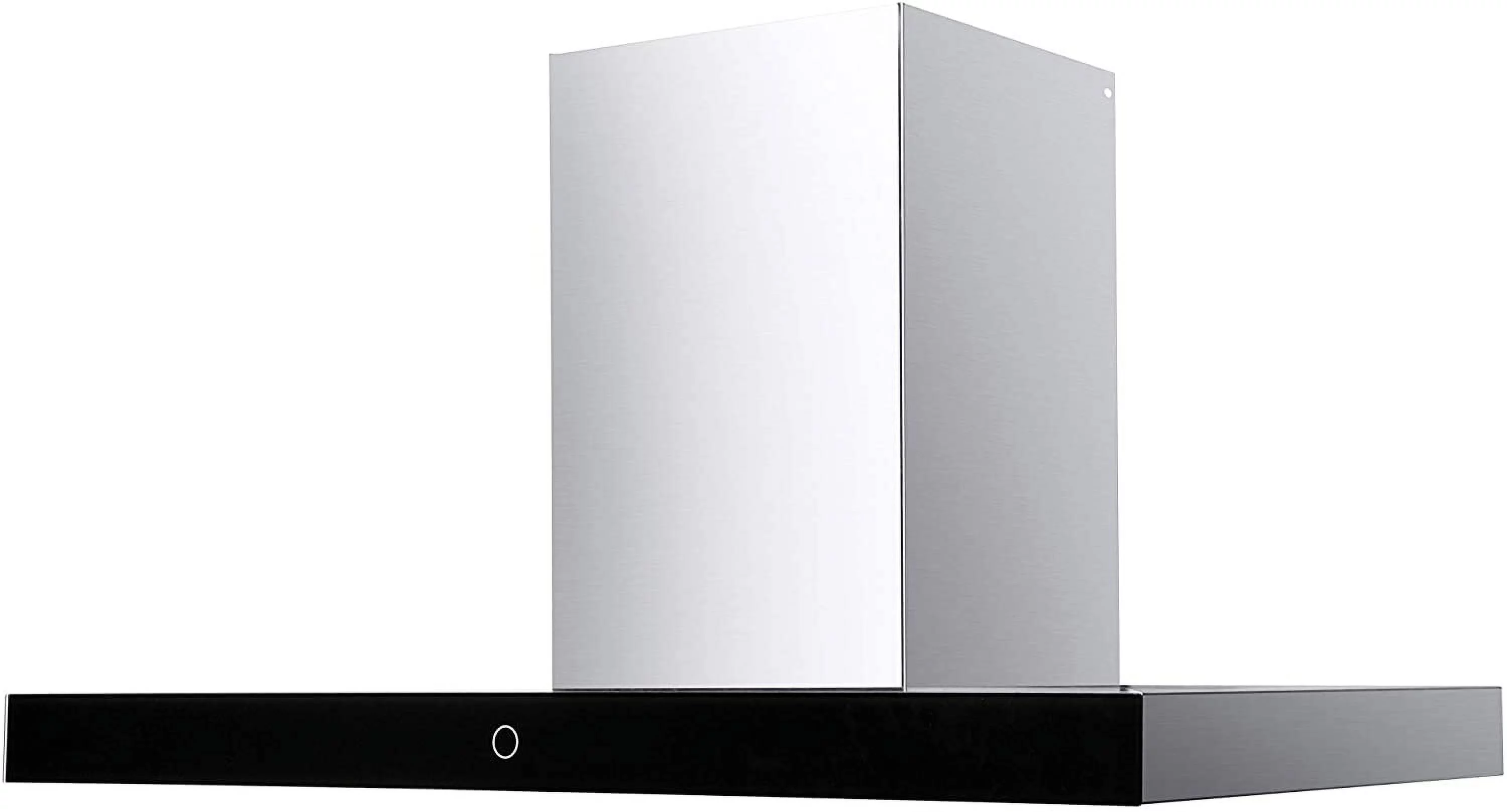 Hauslane Chef Series WM-739 36-inch Wall Mount Range Hood | T-Style with Black Glass Panel | 3 Speed, Professional Suction, Touch Control, Baffle Filters | Vented or Ductless