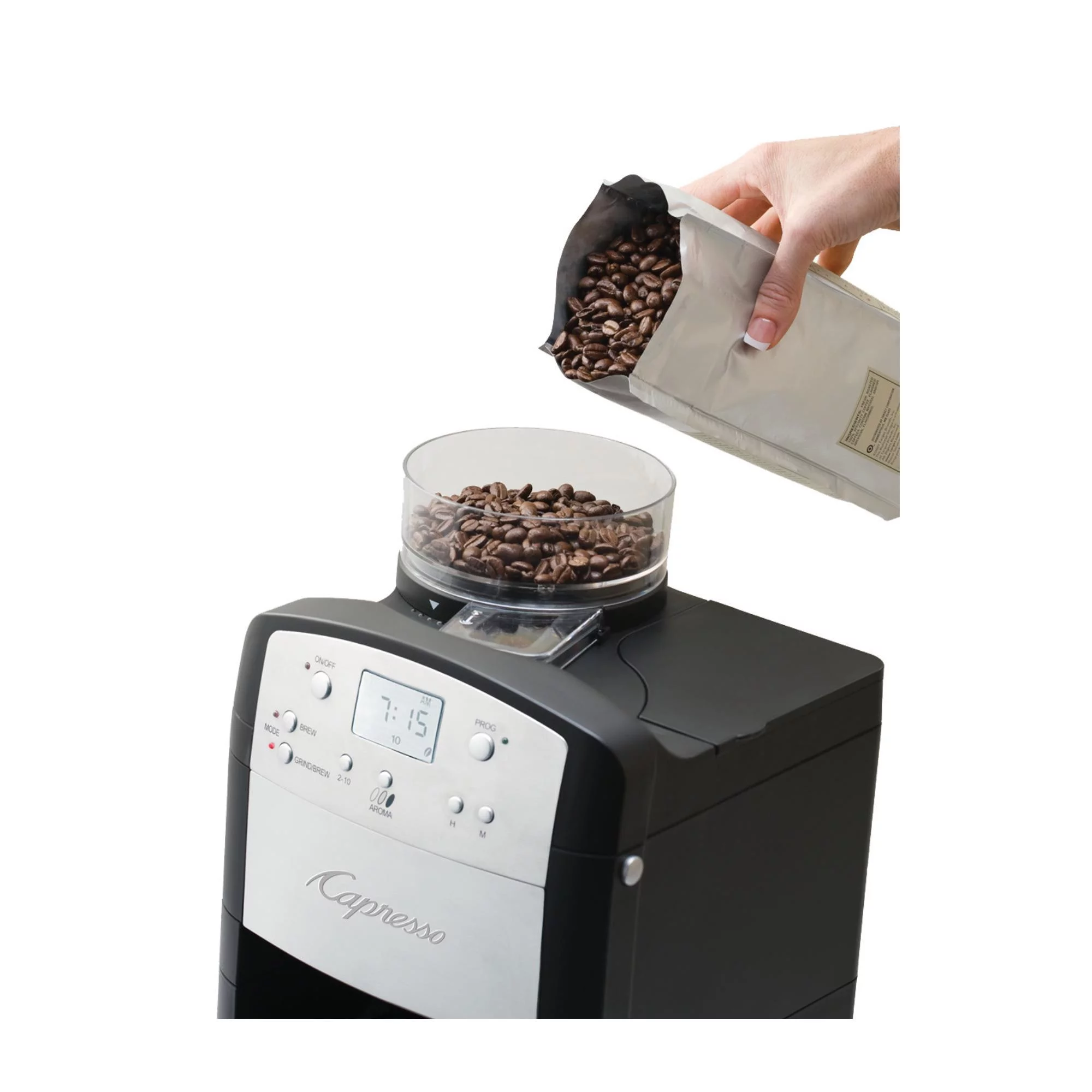 Jura Capresso 464.05 CoffeeTEAM GS Coffee Maker with Conical Burr Grinder, Black