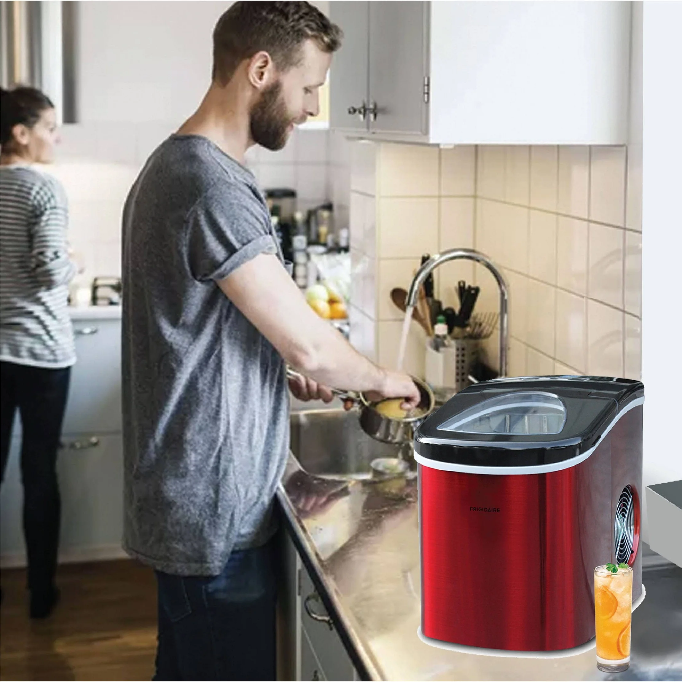 Countertop Ice Maker - Red