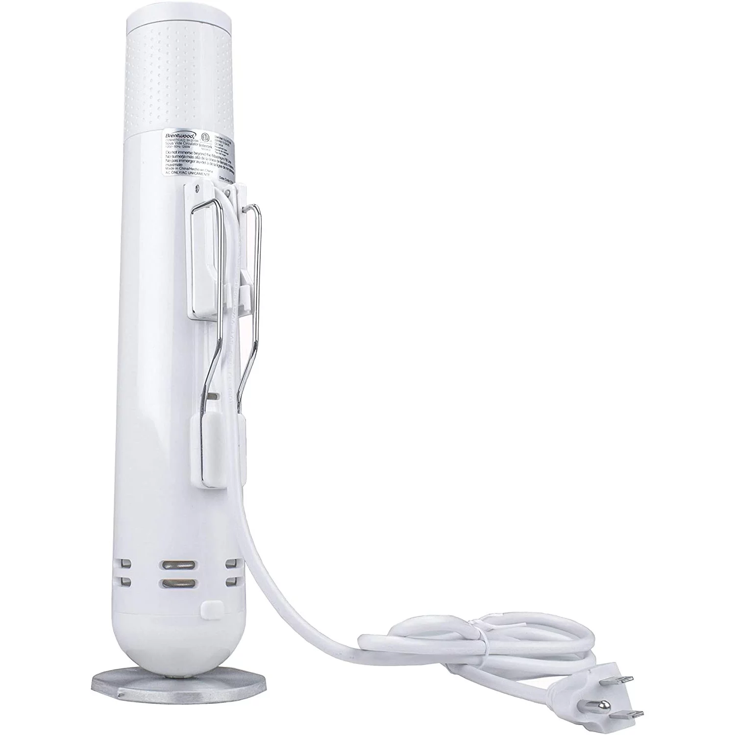 Brentwood Select 1100W Slim Sous Vide Immersion Cooker w/LCD Display, White