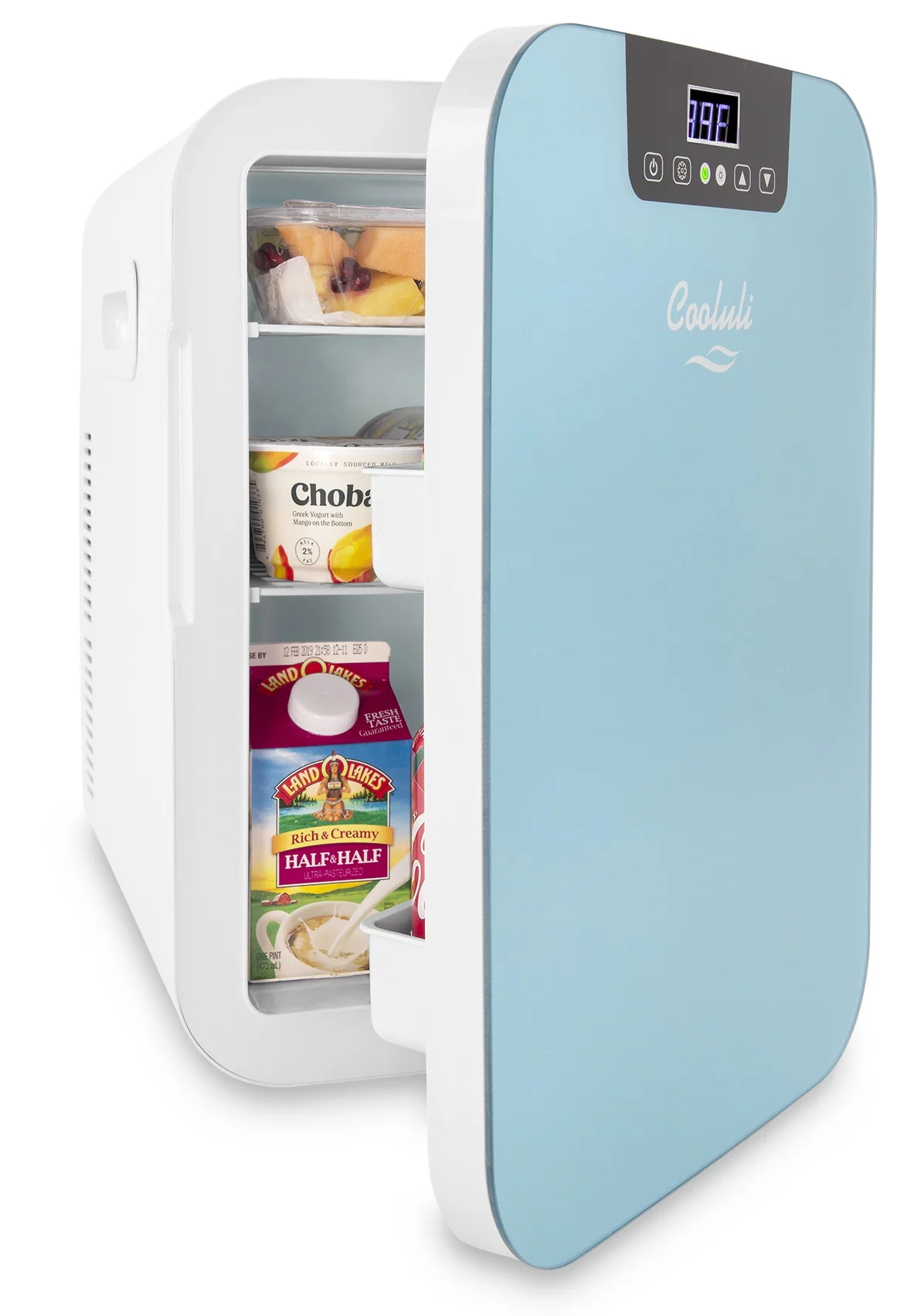 Cooluli Concord 20-Liter Portable Cooler/Warmer Mini Fridge, Blue