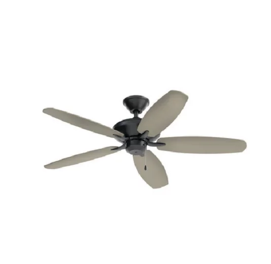 Kichler 330165 Renew Patio 52' 5 Blade Outdoor Ceiling Fan - Black