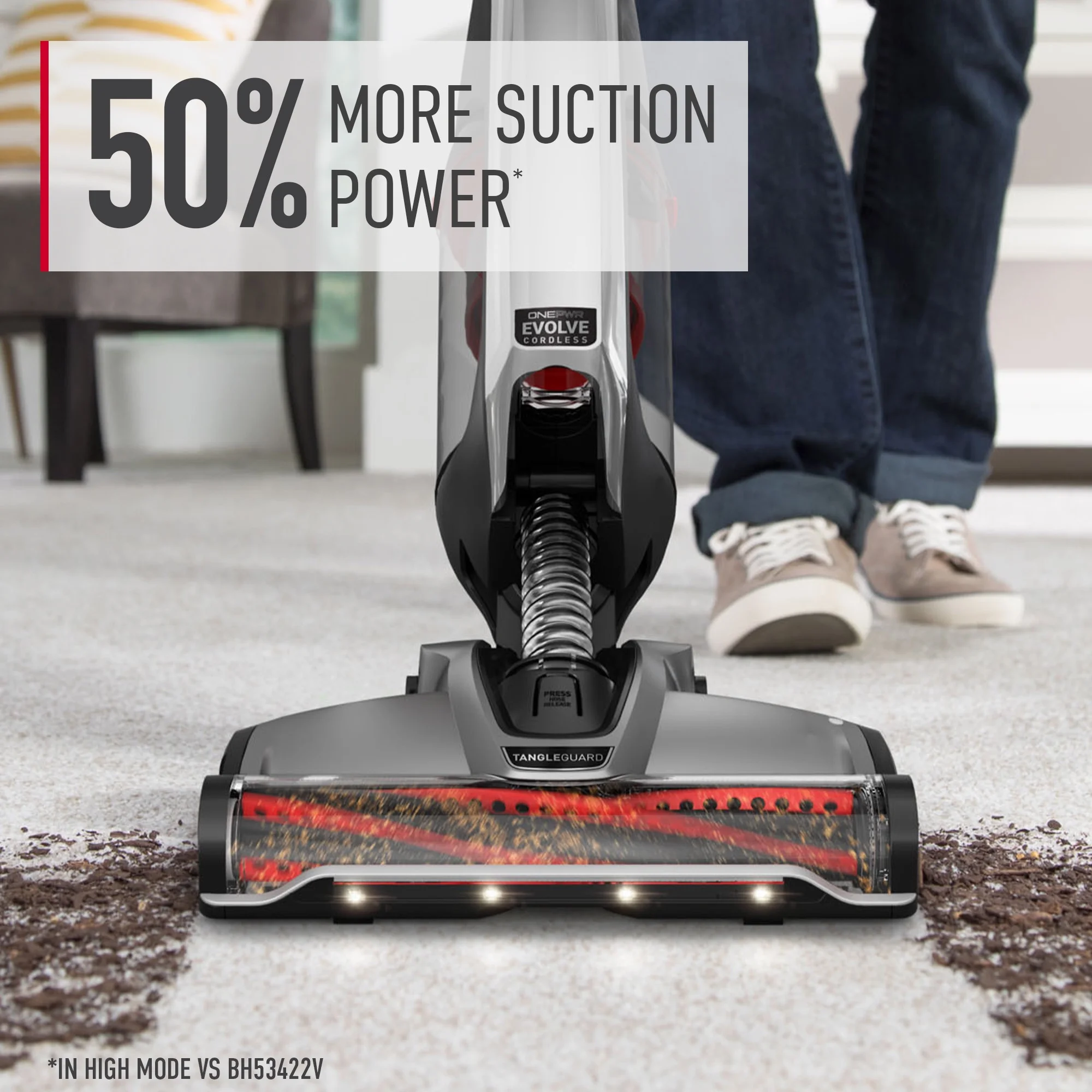 Hoover ONEPWR Evolve Pet Elite Cordless Upright Vacuum Cleaner, BH53801V, New