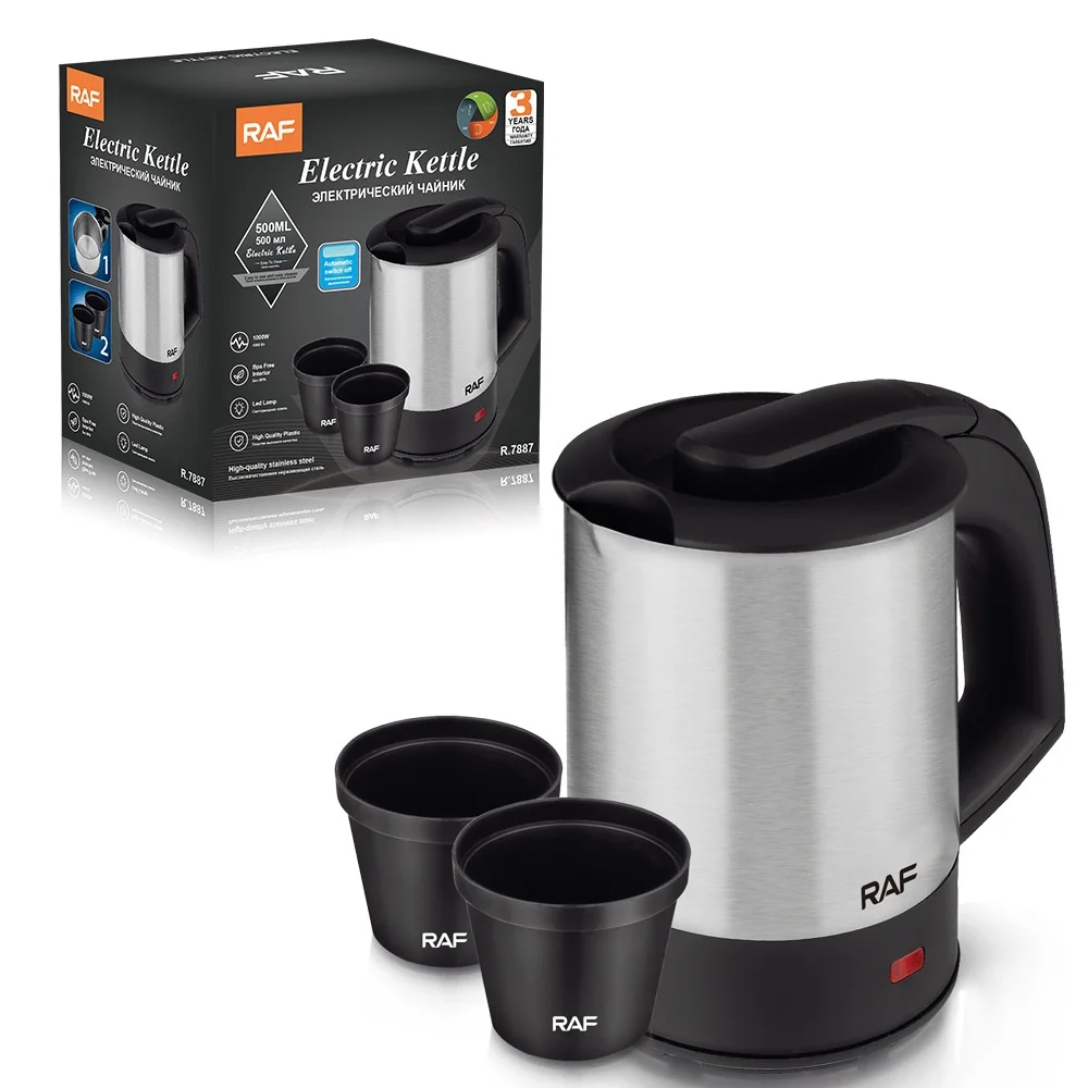 European Stainless Steel Electric Kettle Hot Water Kettle Electric Kettle Automatic Power Off 0.5L