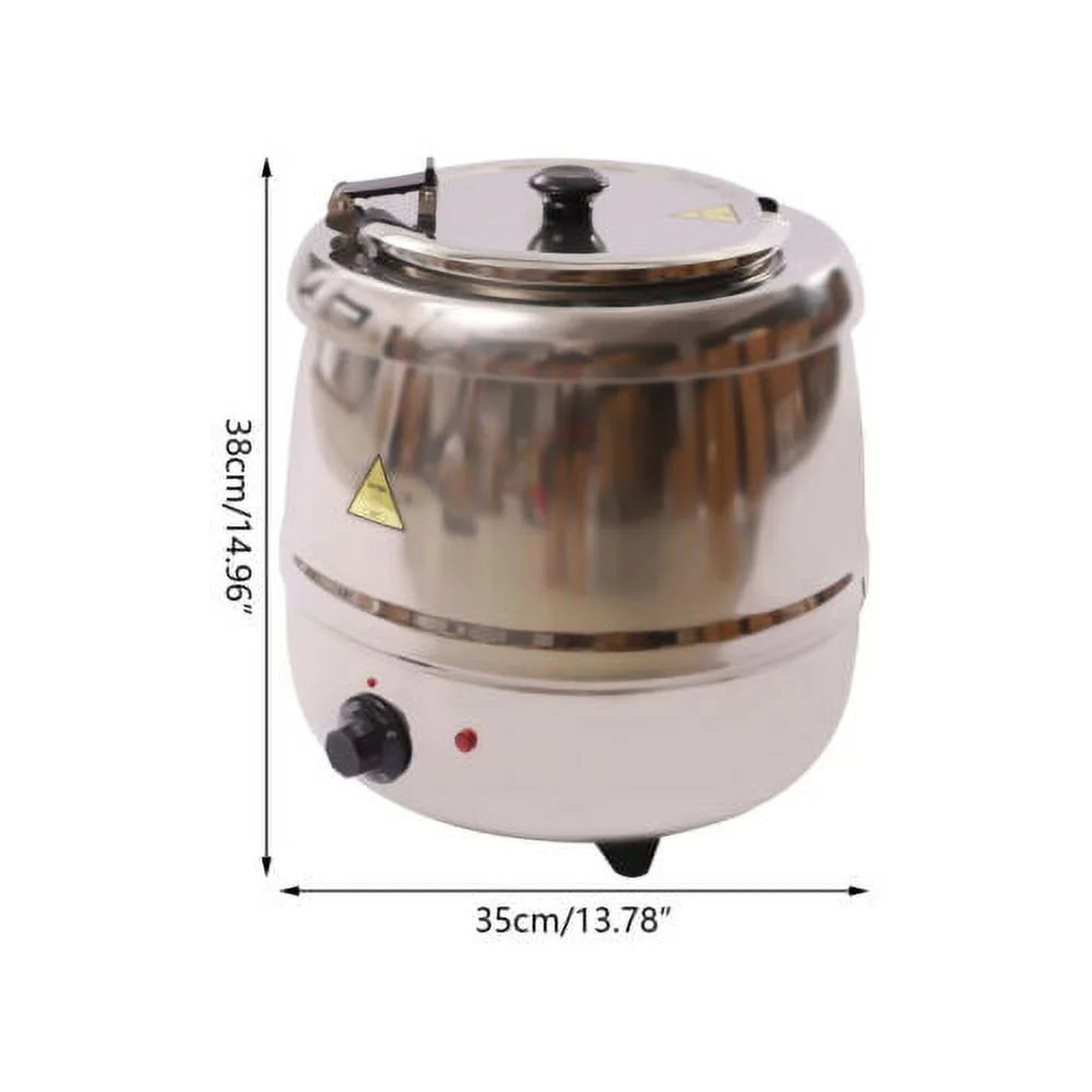 Commercial 10L Electric Soup Kettle 400W Restaurant, Cafeteria, Party 35-80 ��