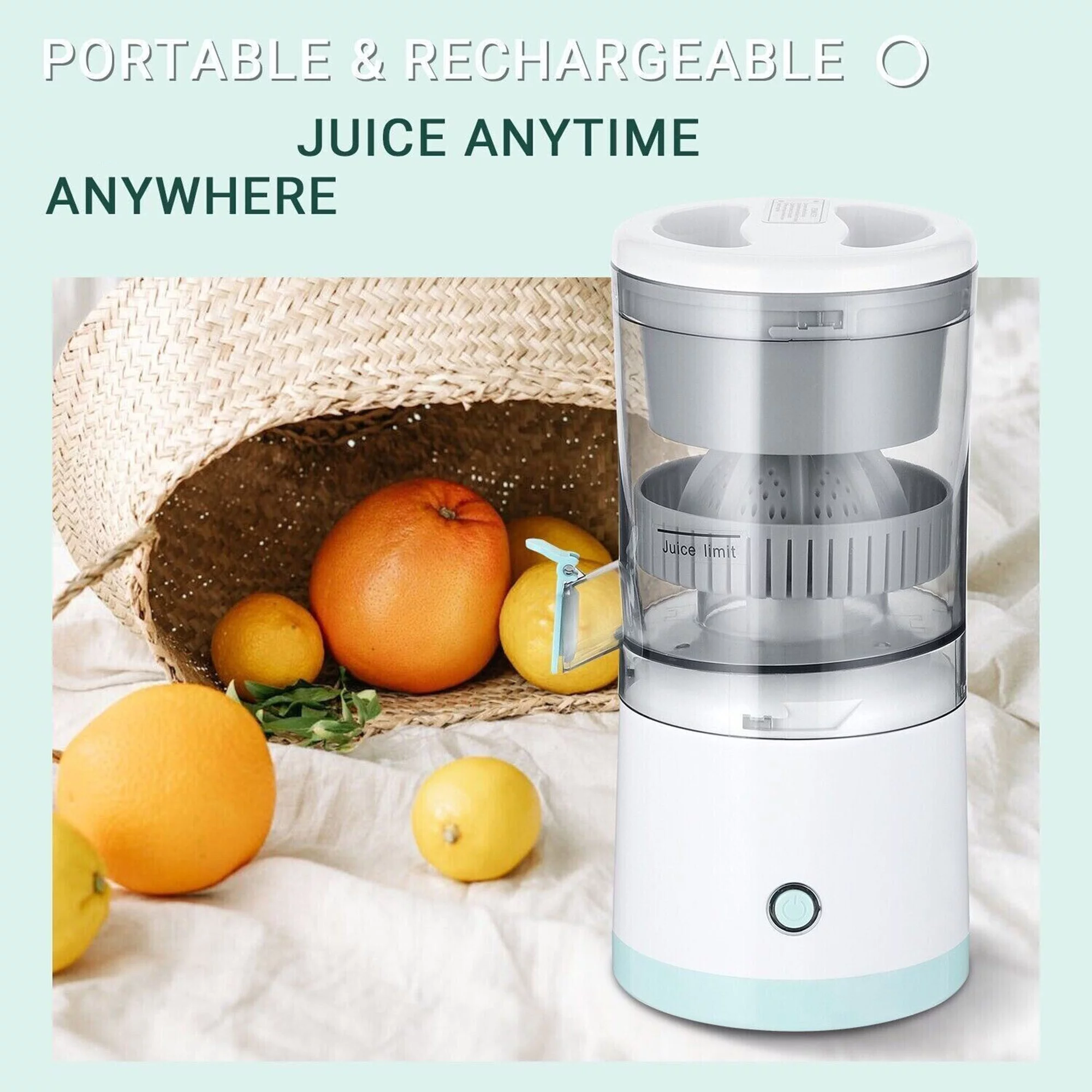 KingShop Portable Juicer Blender Electric Fruit Mixer USB Charging Milkshake Orange Juicing Cup Smoothie Maker Machine
