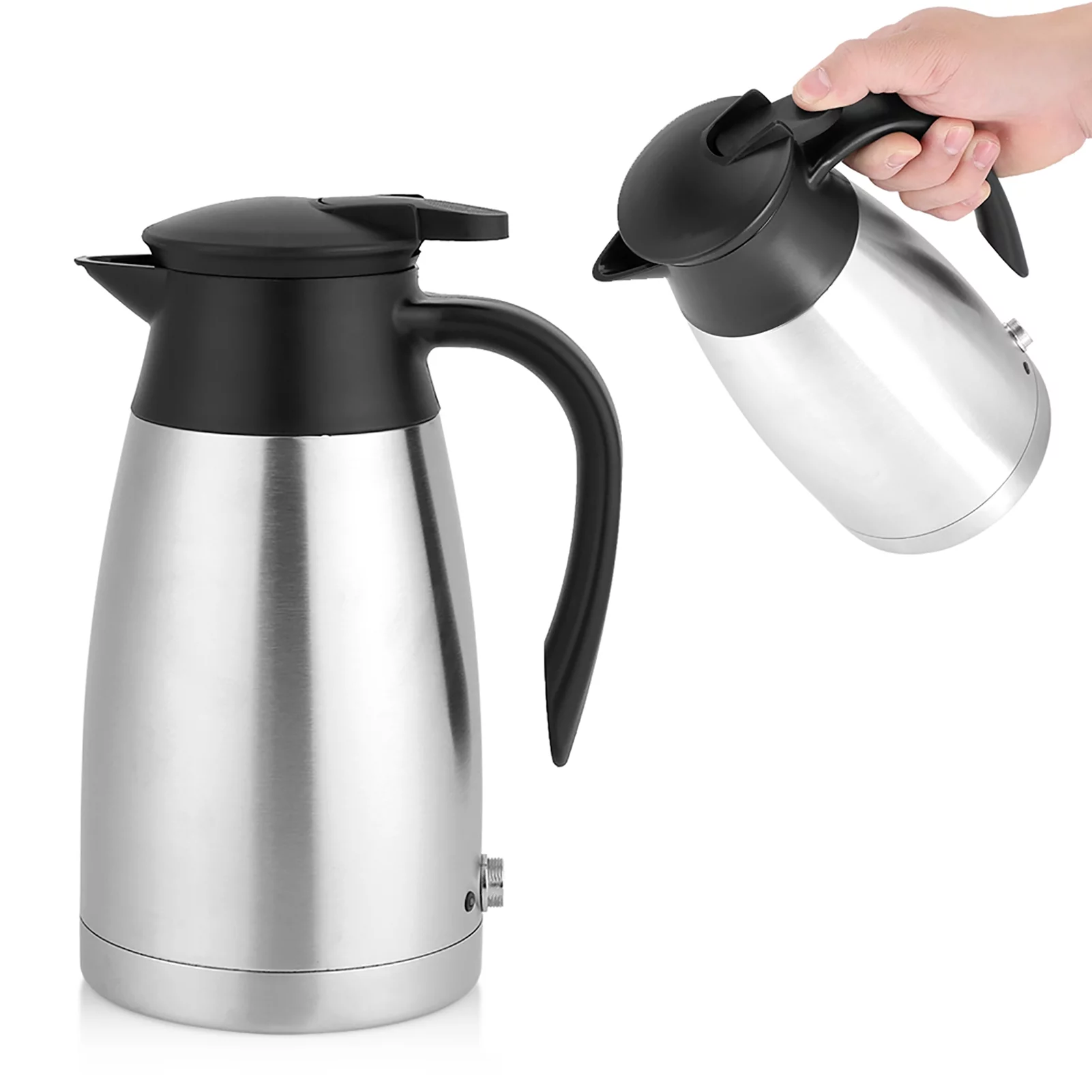 2024 24V 1000ml Car Electric Kettle Auto Shut Off Water Heating Boiling Pot