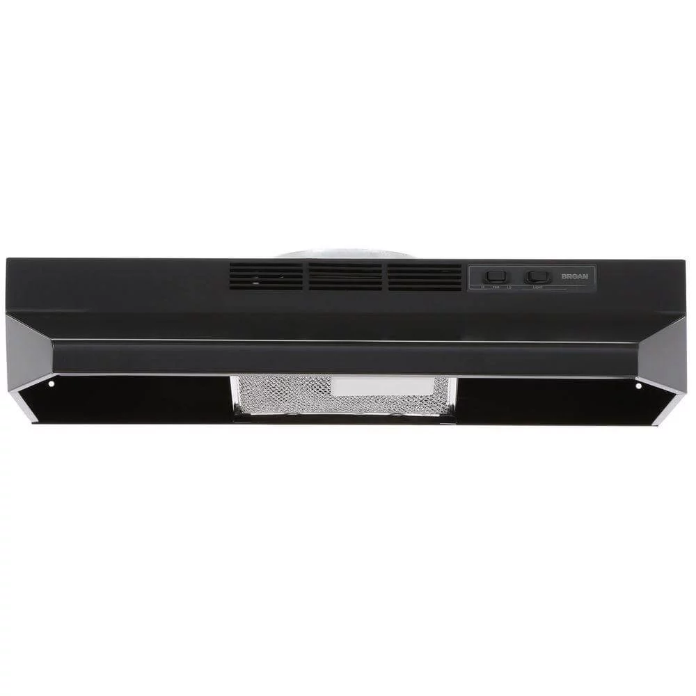 Broan-NuTone F404223 160 CFM 42 Inch Convertible Kitchen Stove Range Hood, Black