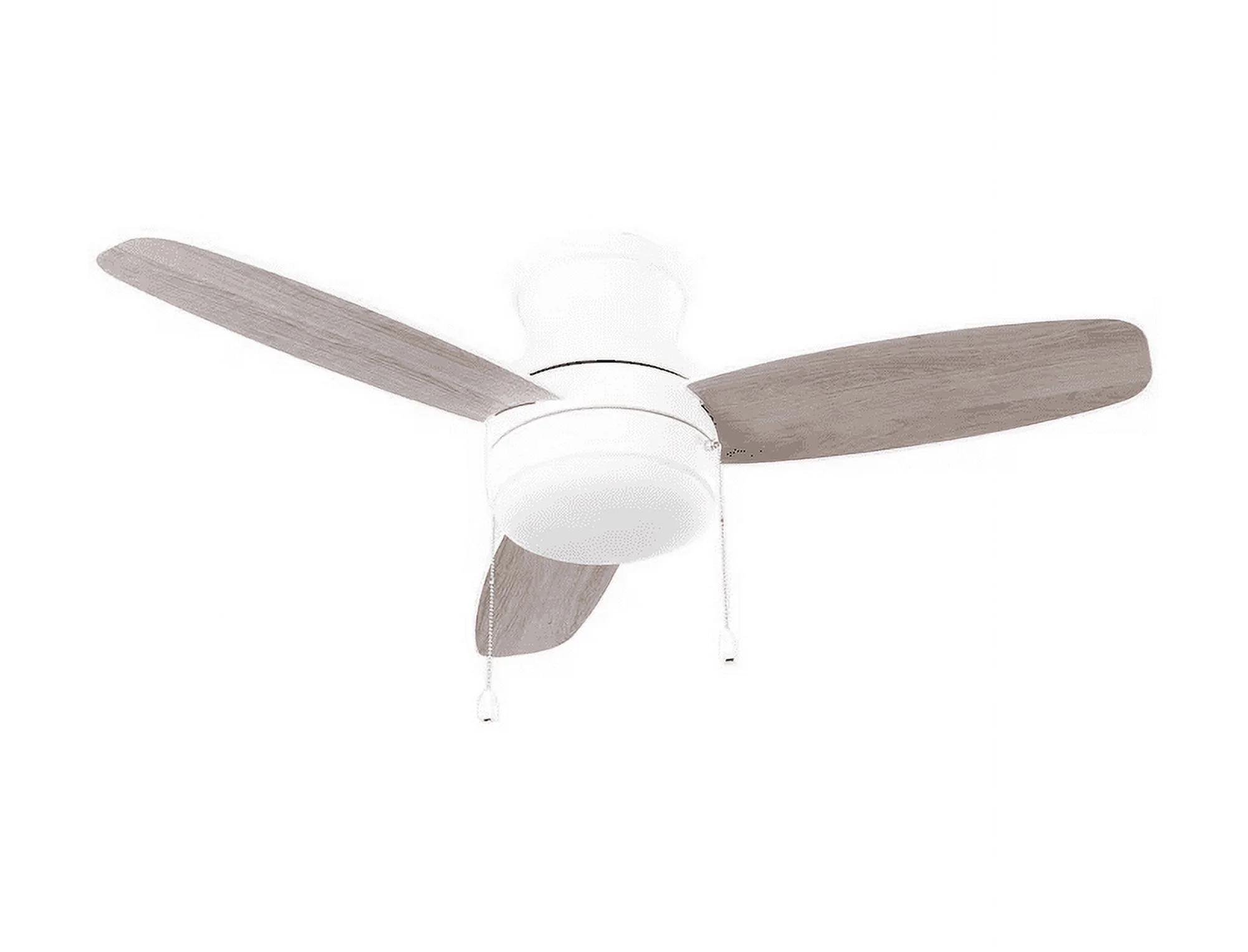 Ashby Park 44 in. White Color Changing LED Matte White Indoor Ceiling Fan