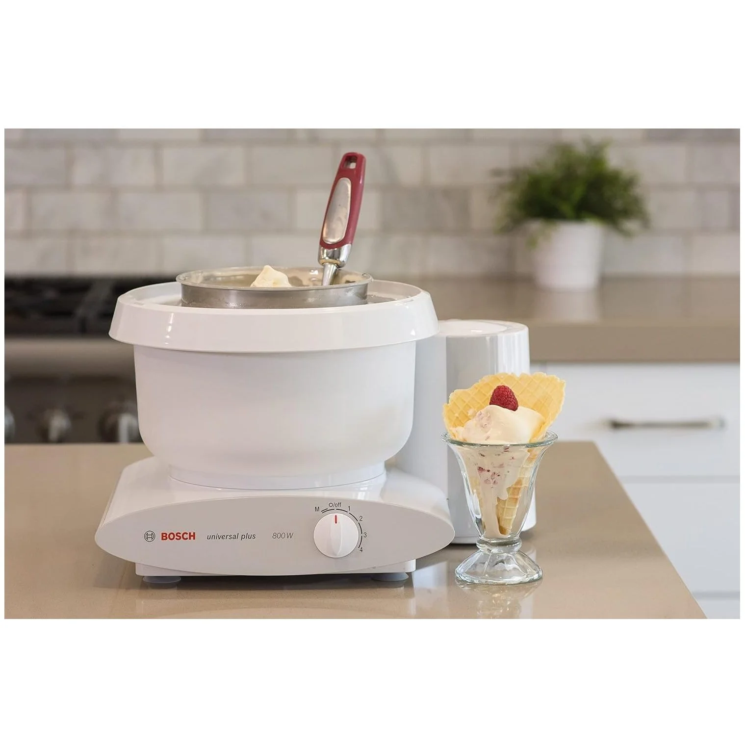 Ice Cream Maker Attachment for Universal Plus and BULYAXIA Artiste Mixers