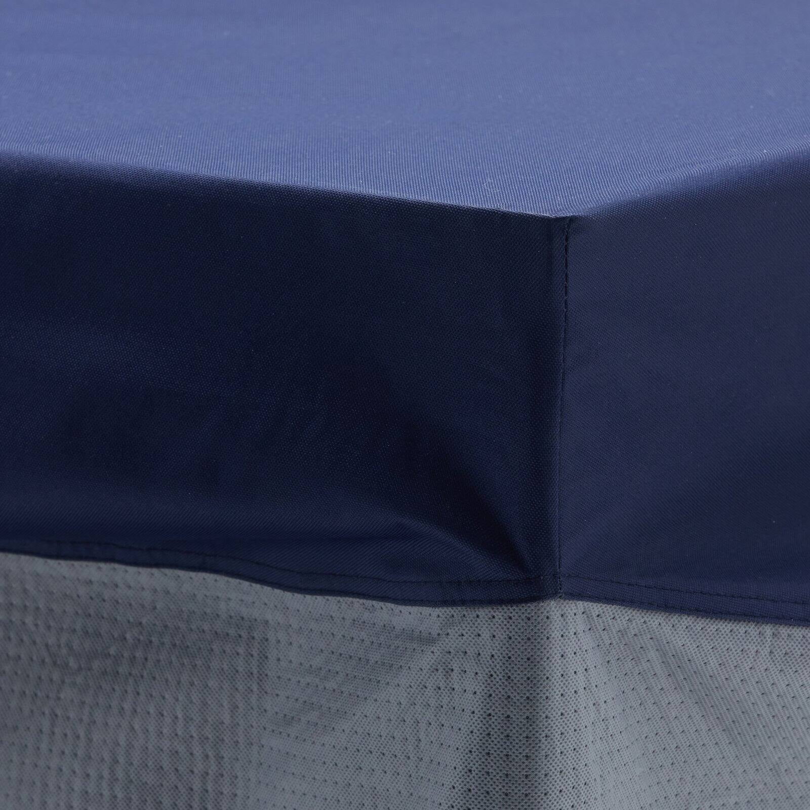 Belham Living 11' x 7' x 3' Blue and Gray Rectangular Patio Furniture Set Cover (9 Pieces)