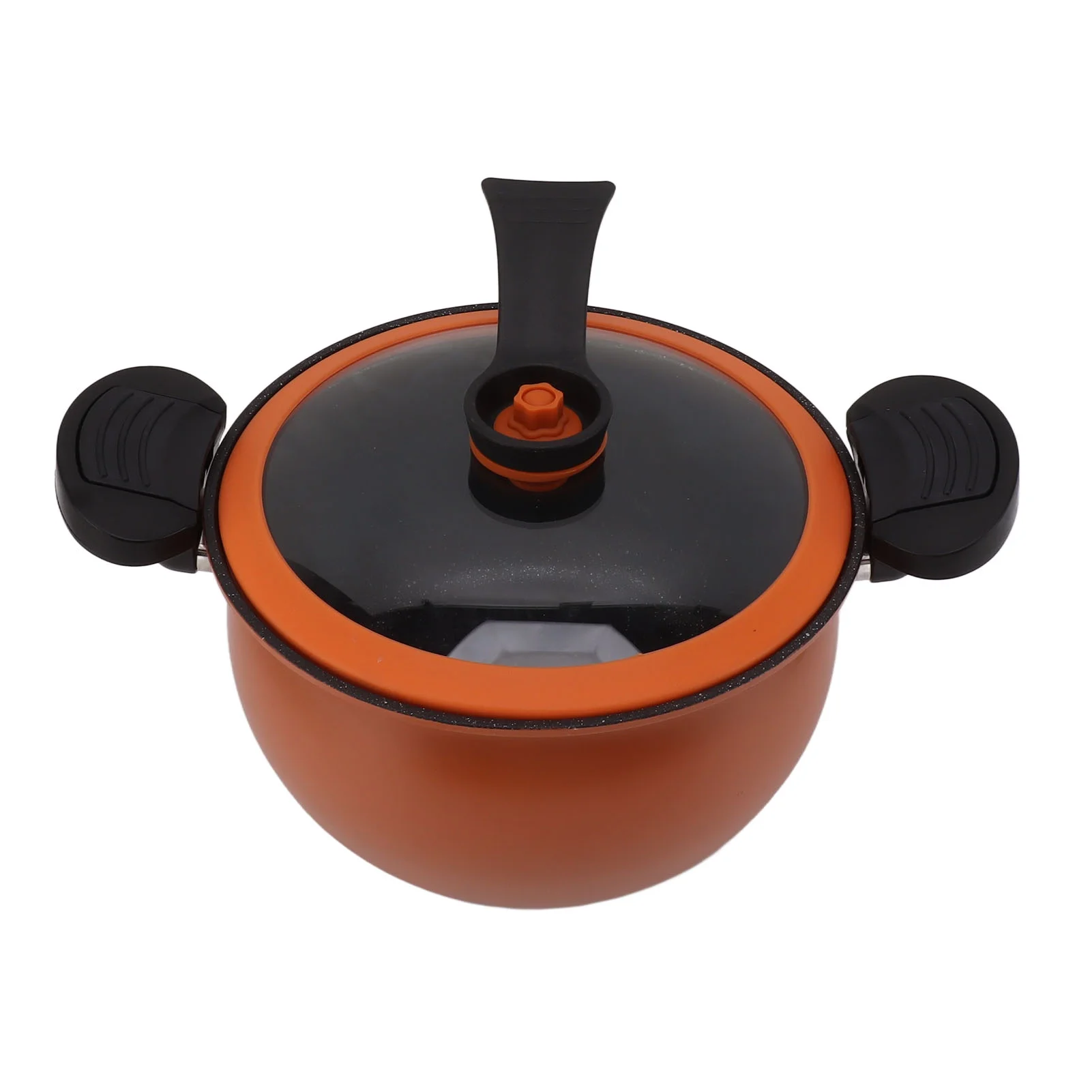 Big sale Domestic Non Stick Micro Pressure Cooker Multi Functional Big Capacity Micro Pressure Cooking Pots Kitchenware Orange 5L
