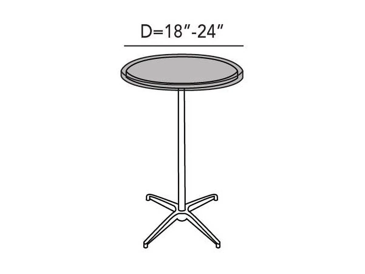 Covermates Round Table Top Cover - Premium Polyester, Weather Resistant, Drawcord Hem, Middle Buckle Strap, Patio Table Covers, 18-24 DIAMETER, Clay