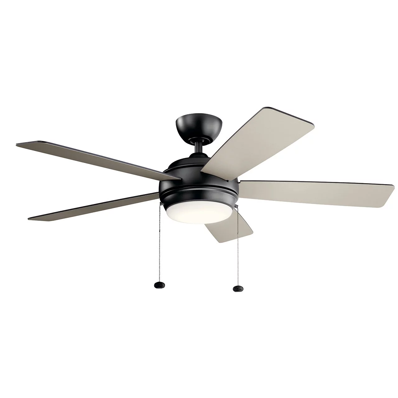 Kichler Starkk 52' Satin Black Integrated LED Ceiling Fan with Reversible Blades