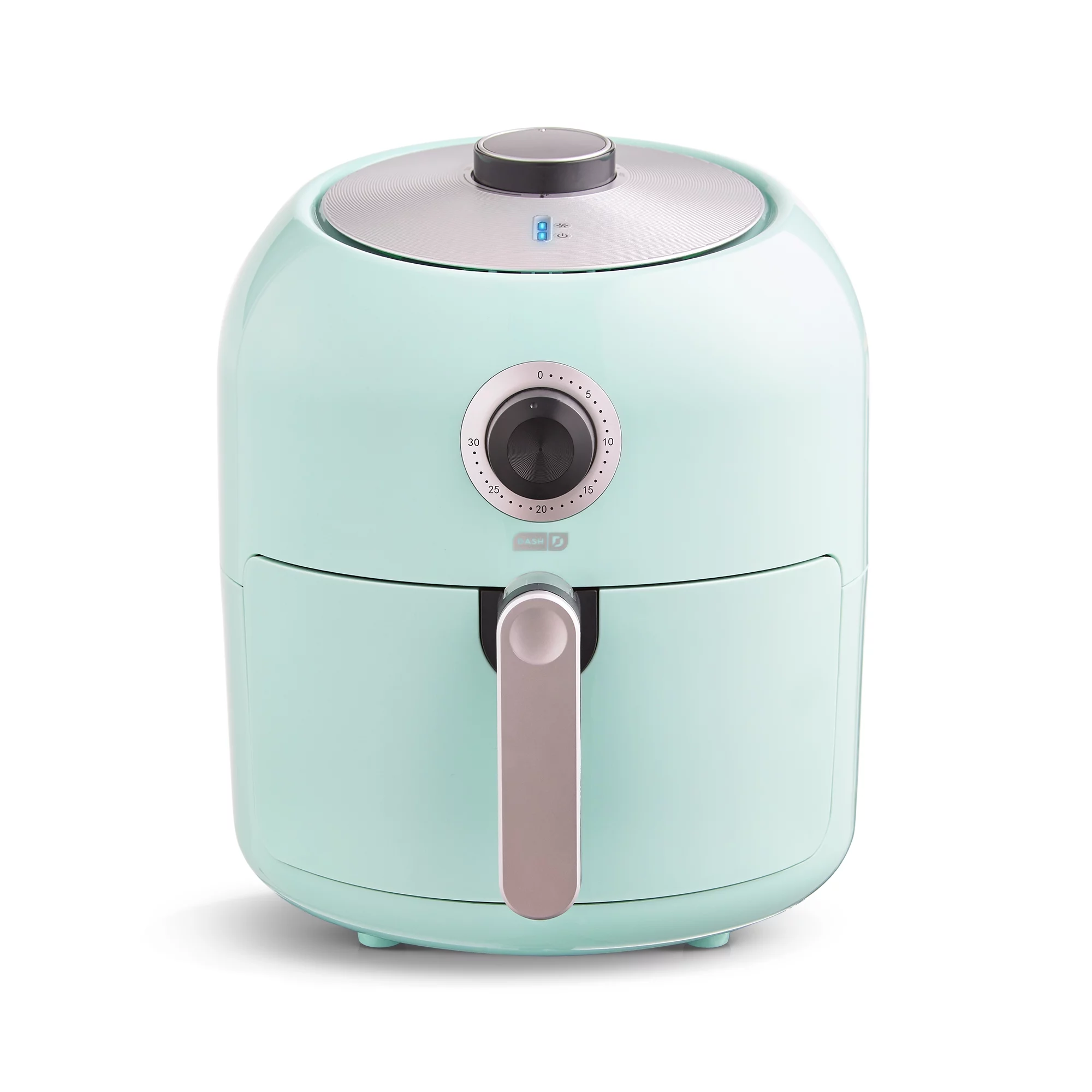 Dash Family Size Air Fryer with Temp Control, Nonstick Basket, Recipe Guide + Auto Shut off, 6 Quart - Aqua - New - 16.1 in. Tall