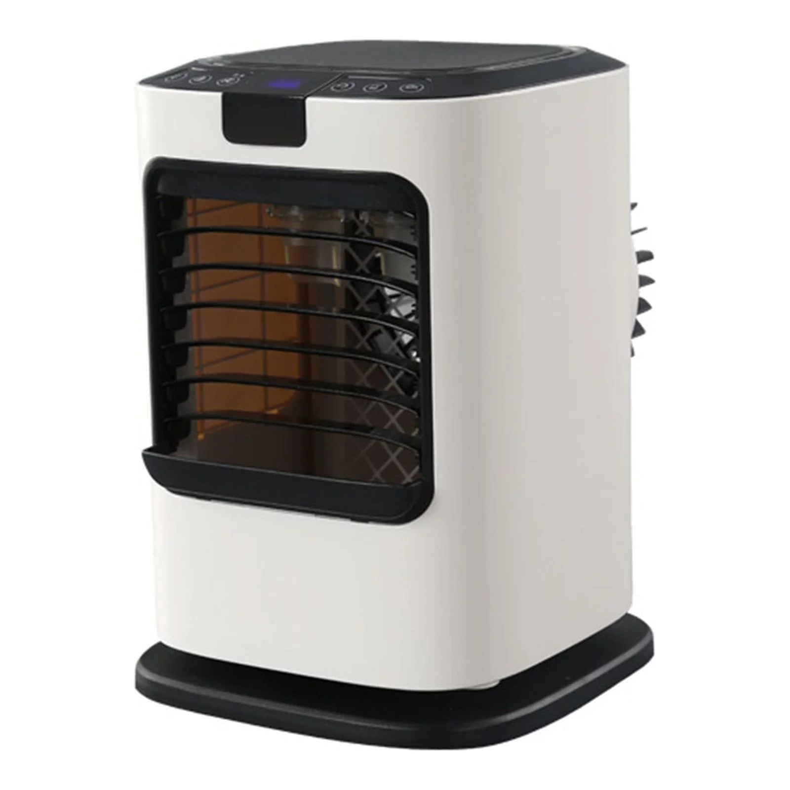 CheAAlet Portable Conditioner, 6-Speed Evaporative Cooler, Timed Seven-Color Night Light Wide Angle Swings Head Personal Conditioner for Home Office white
