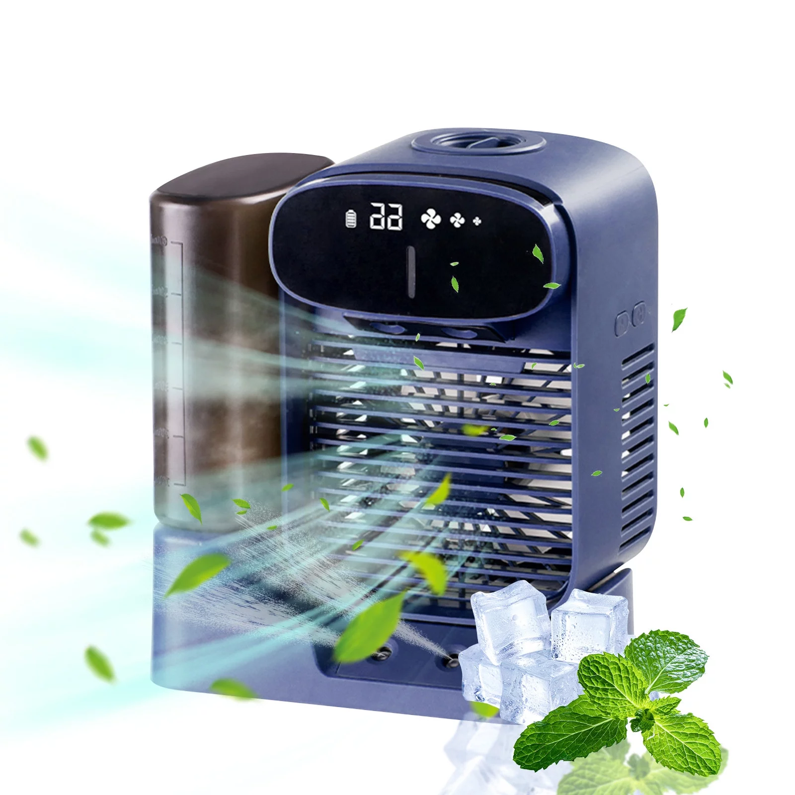 Air Cooler Aired Cooler Humidifying Spray Cooler Desktop Cooler USB Small Fan Mini Water Cool Air Fan For Bedroom