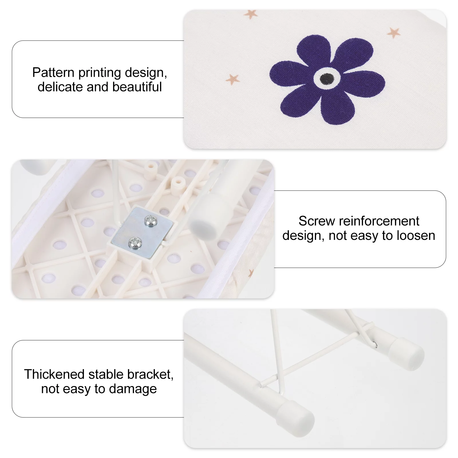 5 Pack Folding Sleeve Ironing Board Lap Computer Desk for Laptop Portable Travel